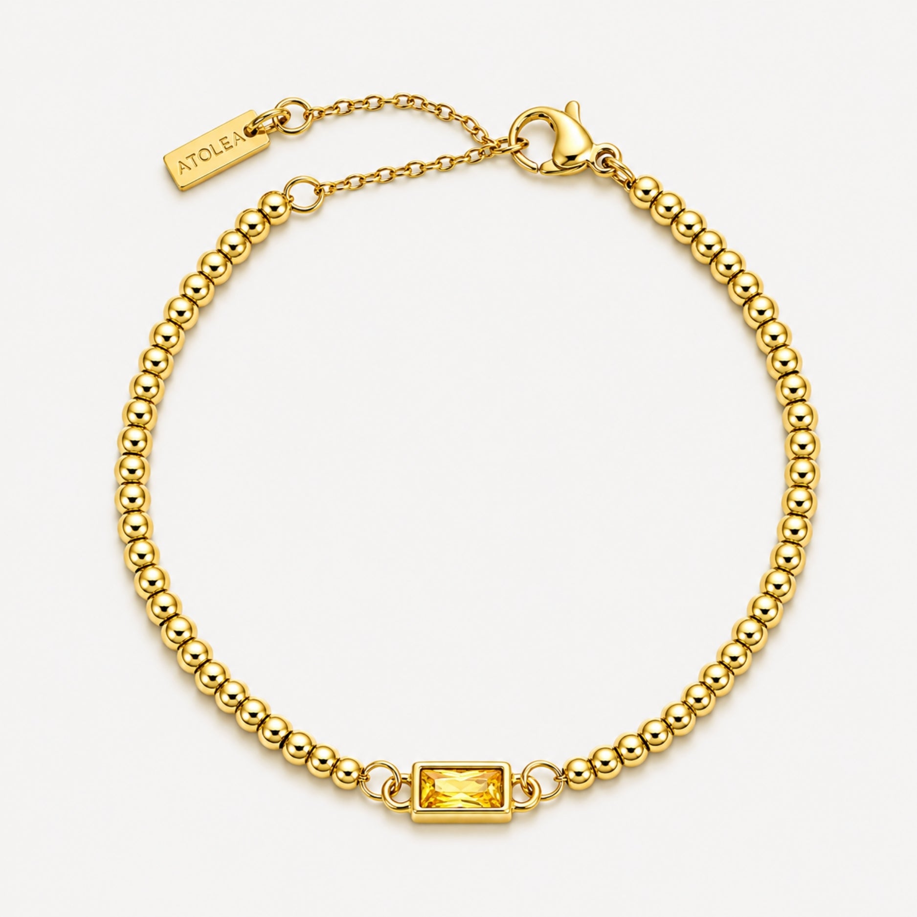 Athena Beaded Birthstone Bracelet