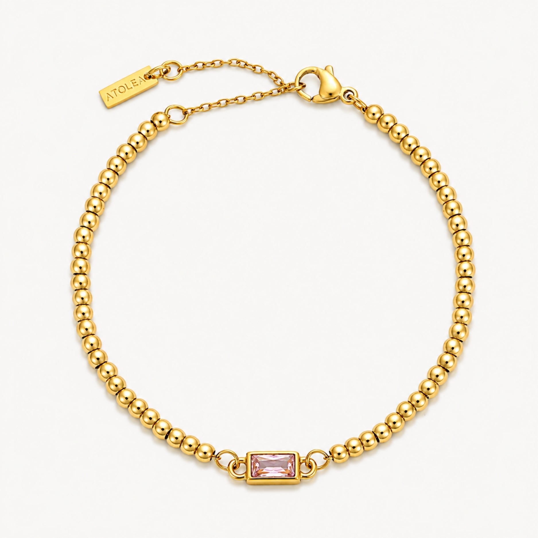 Athena Beaded Birthstone Bracelet