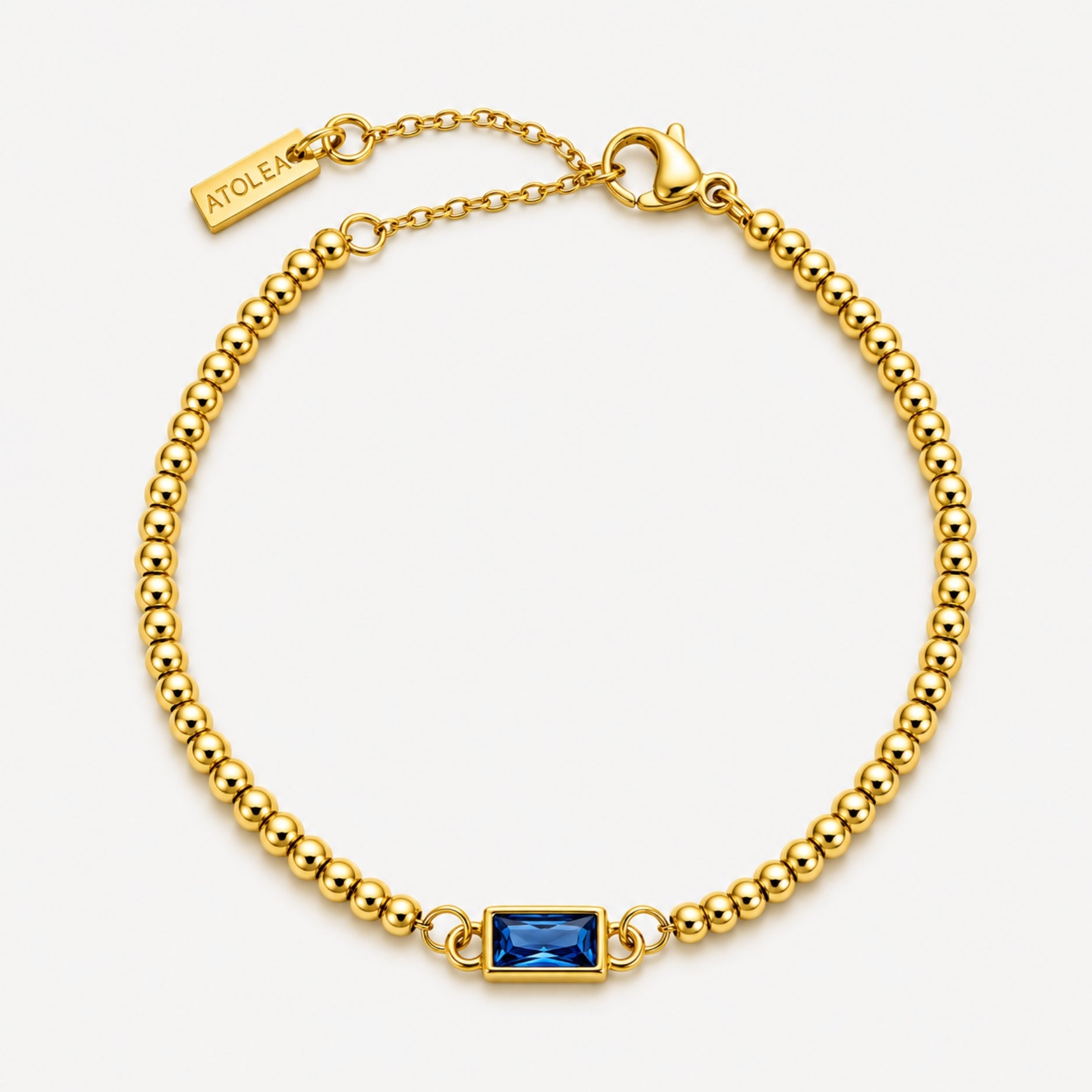 Athena Beaded Birthstone Bracelet