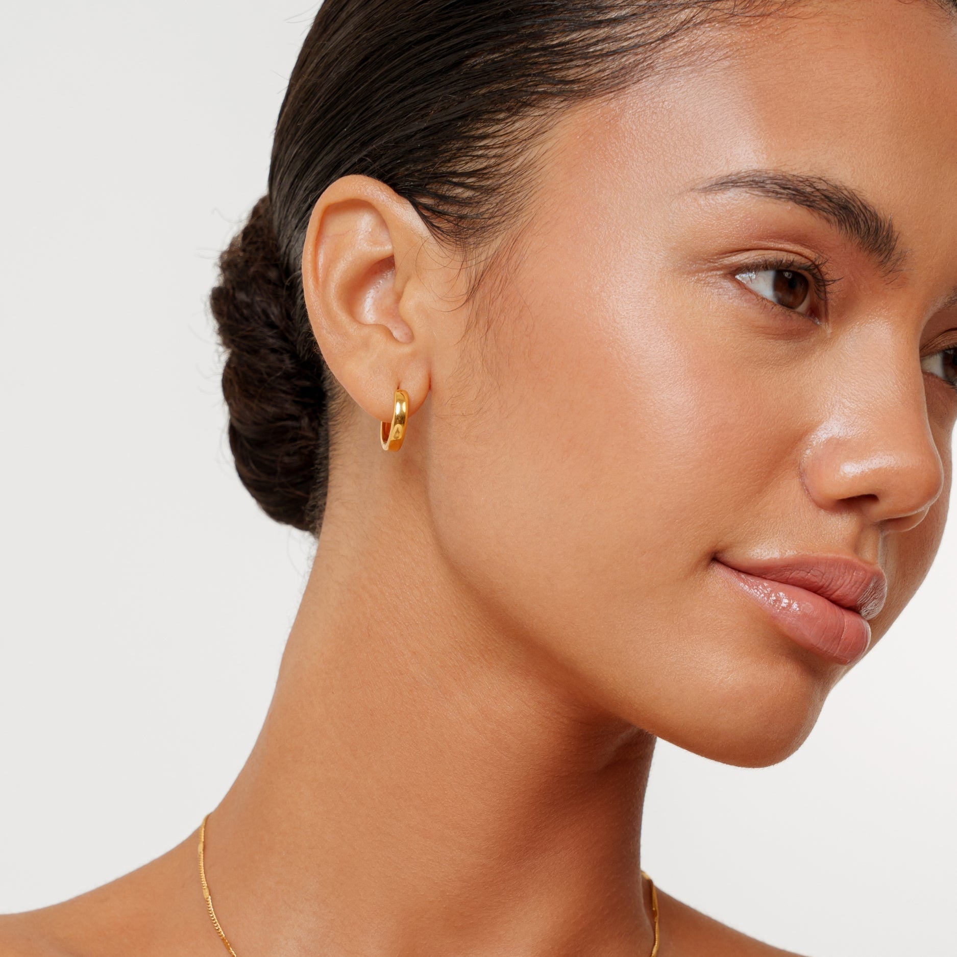 Athena Bold Huggie Hoops