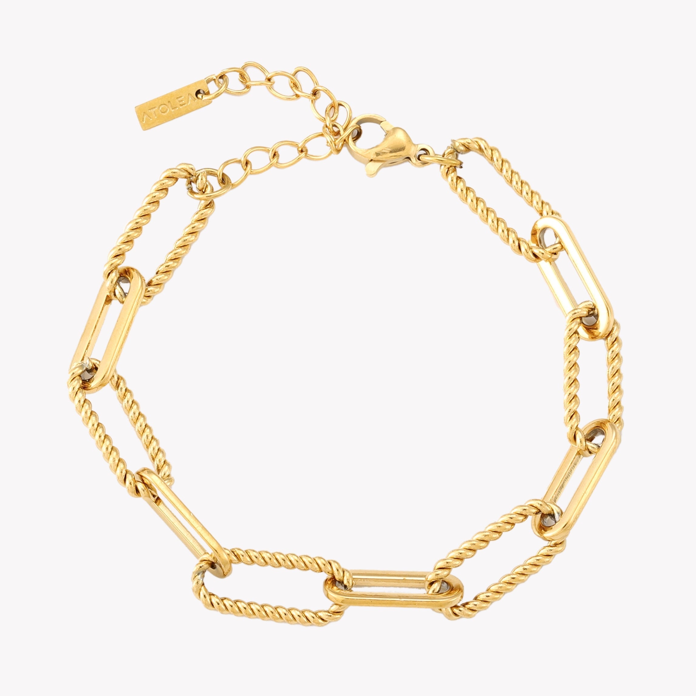 Athena Bold Paperclip Bracelet
