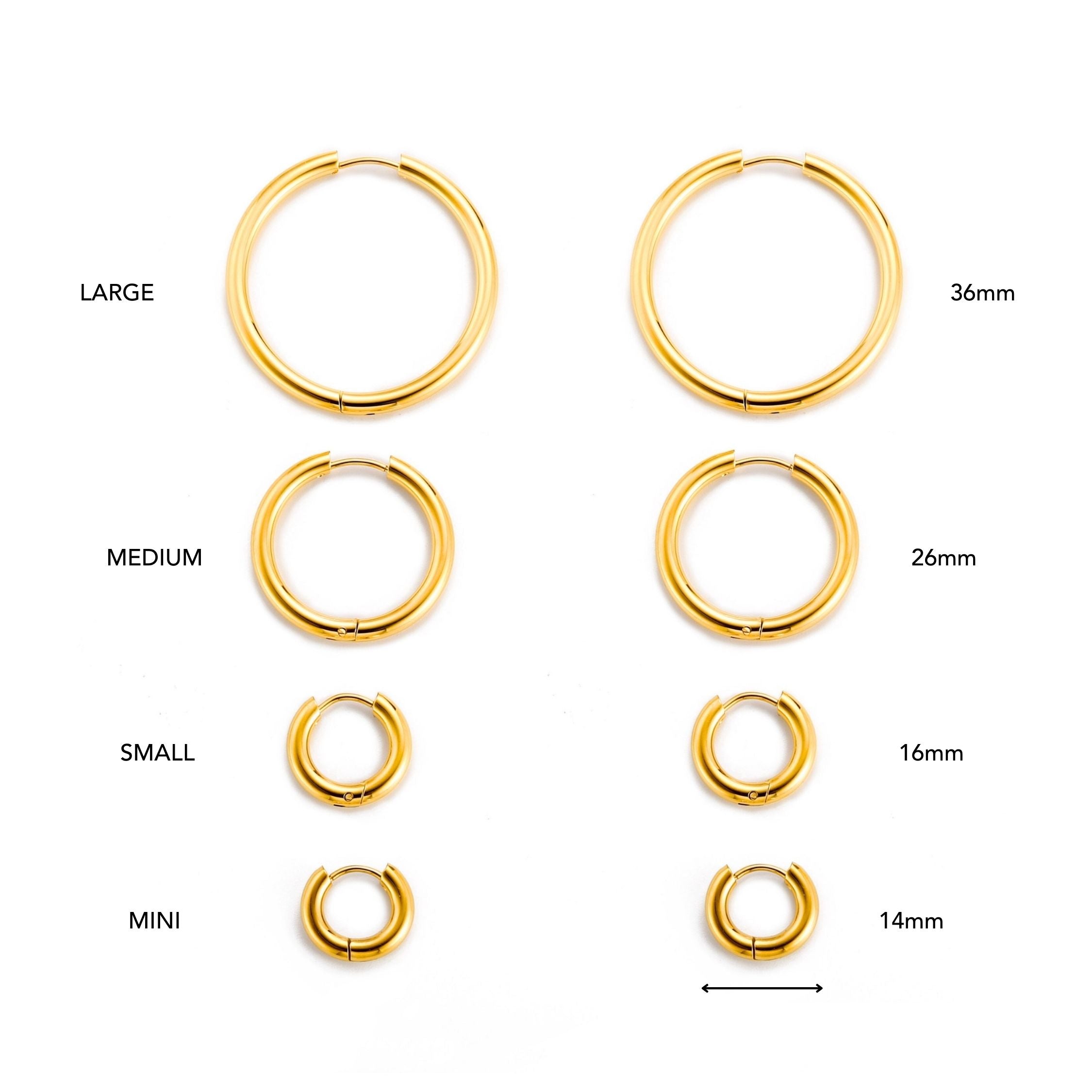 Athena Thick Hoop Earrings