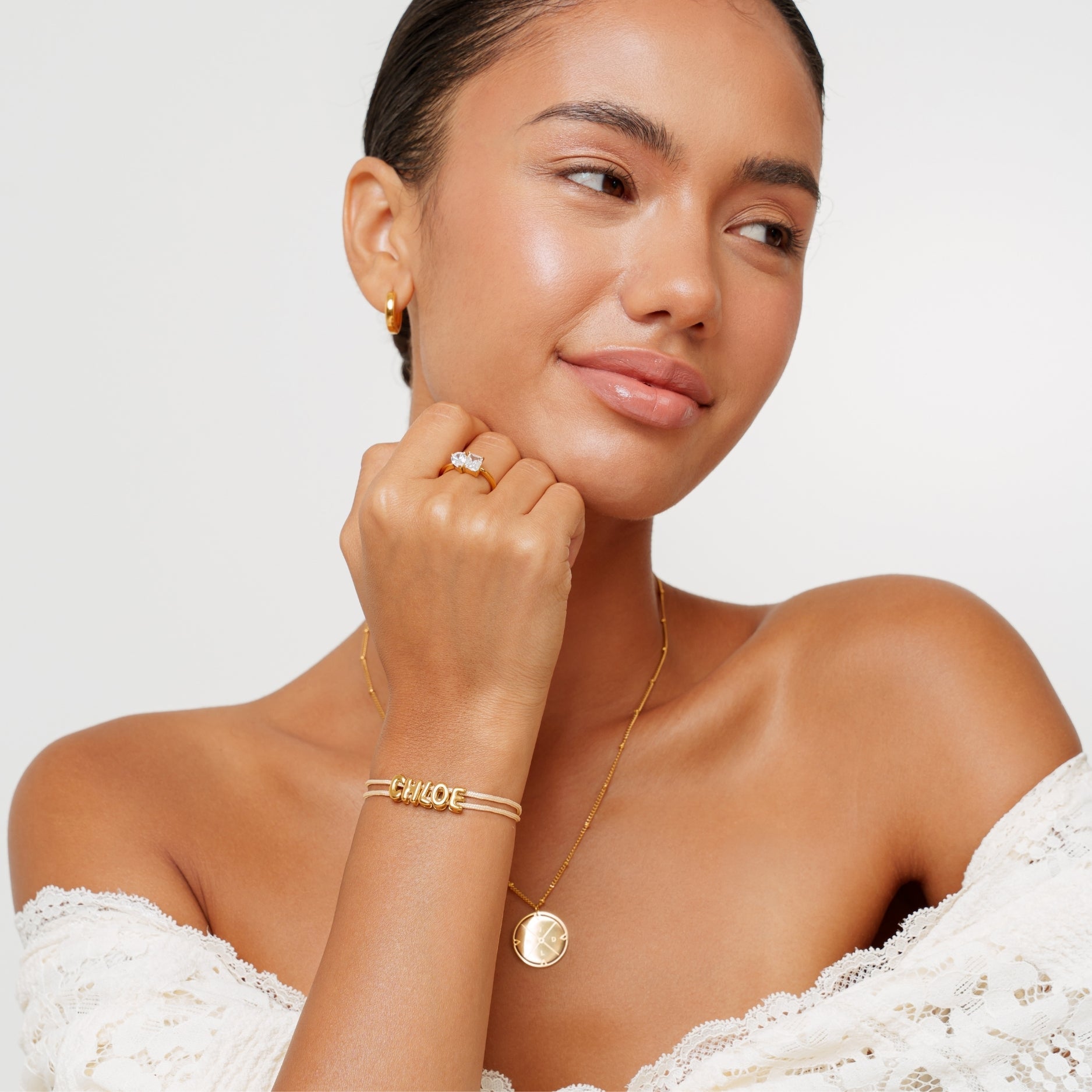 Athena Bubble Name Bracelet