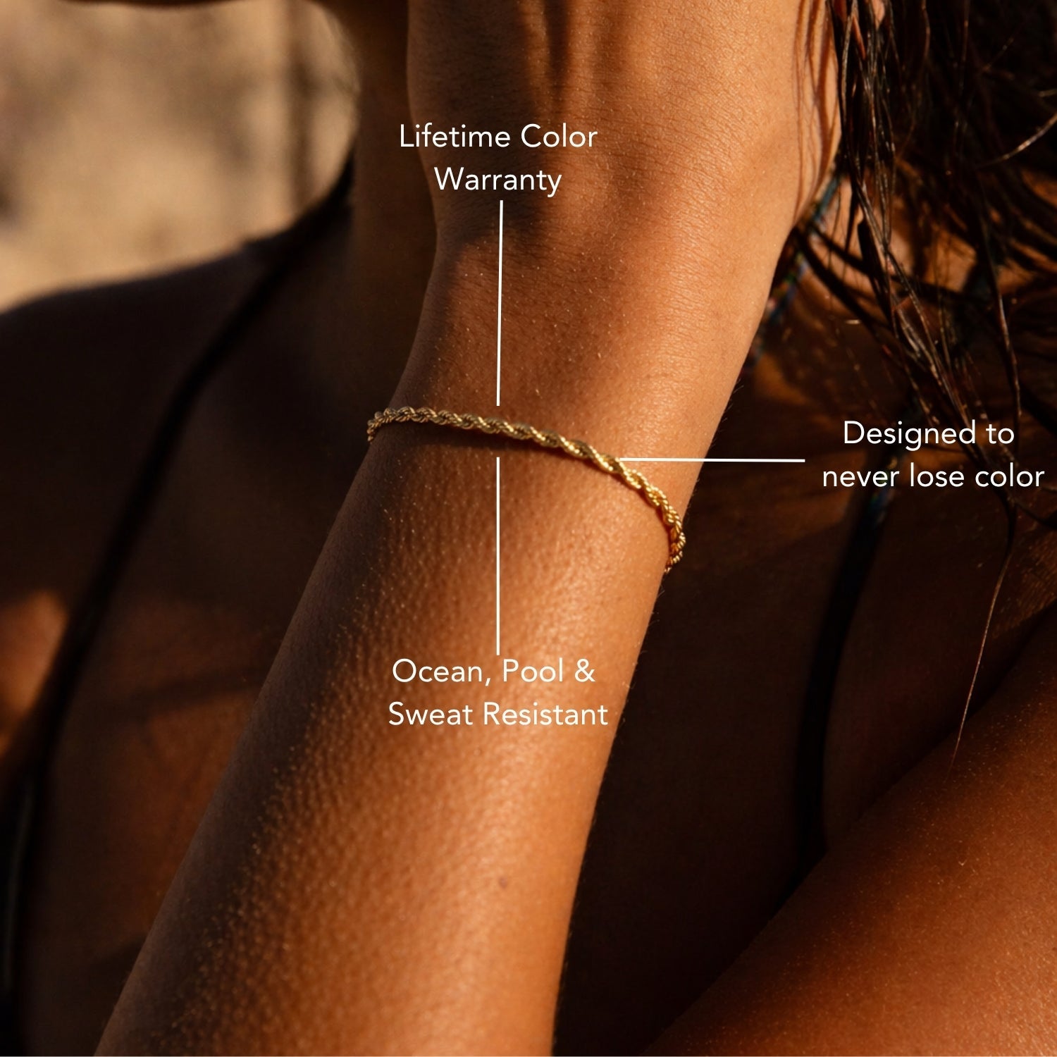 Athena "Calvi" Rope Chain Bracelet