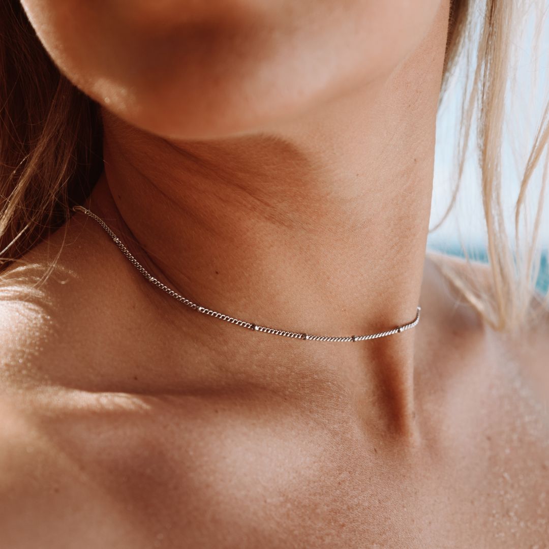 Athena "Capri" Beaded Choker