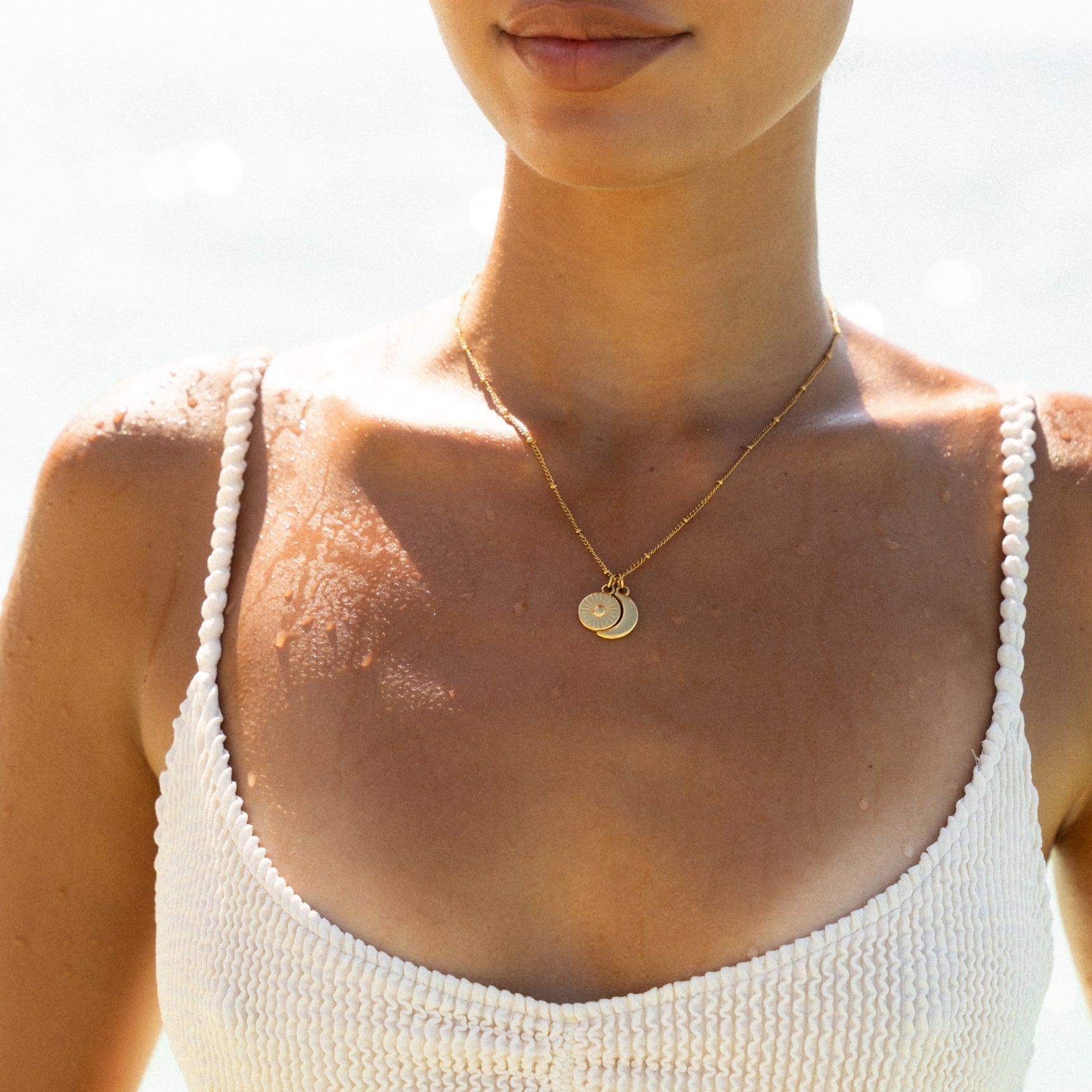 Athena Moon & Sun Necklace