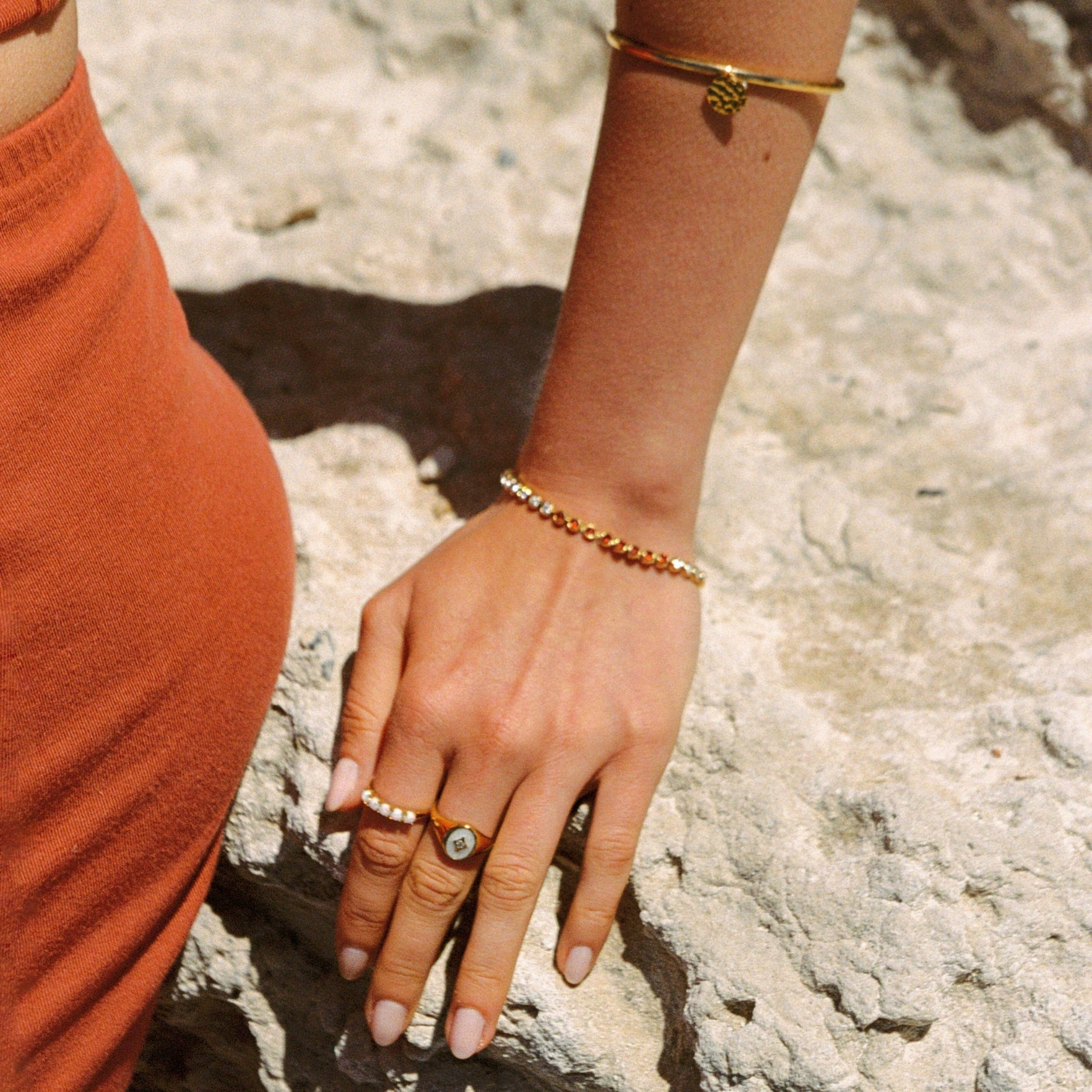 Athena Cherry Tennis Bracelet