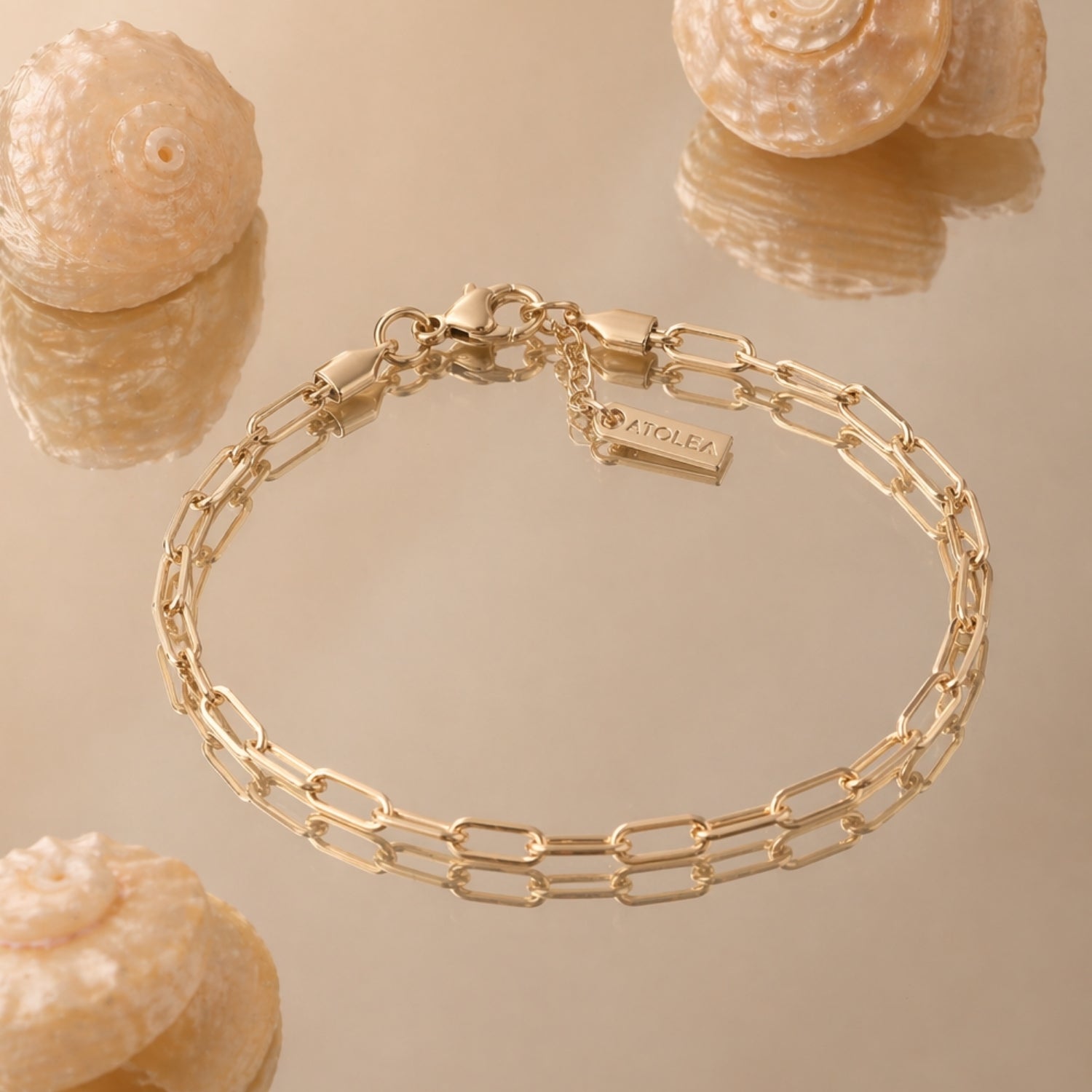 Athena "Cozumel" Paperclip Bracelet