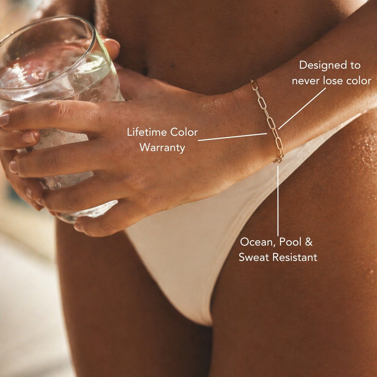 Athena "Cozumel" Paperclip Bracelet