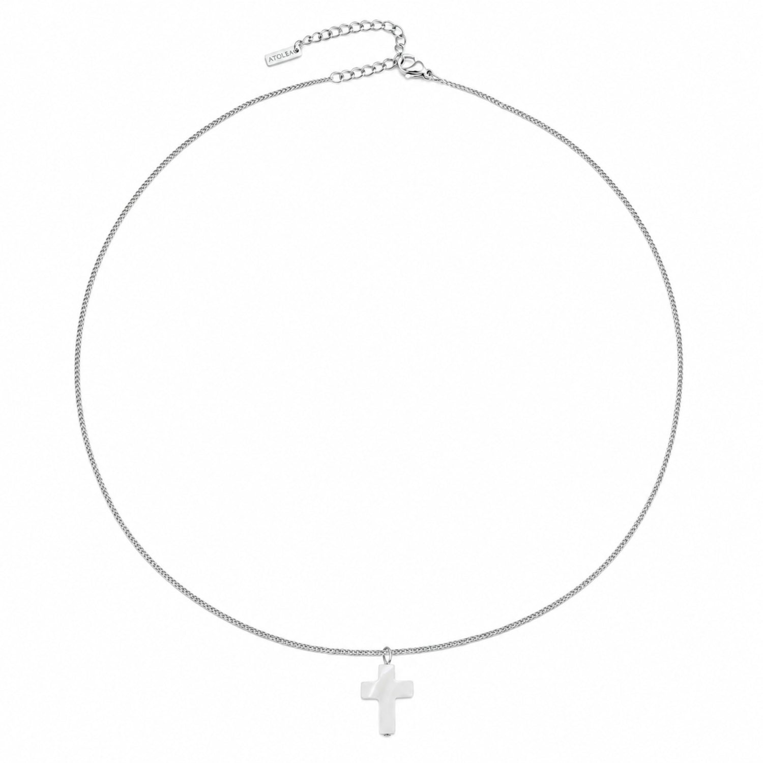 Athena Mother of Pearl Cross Necklace