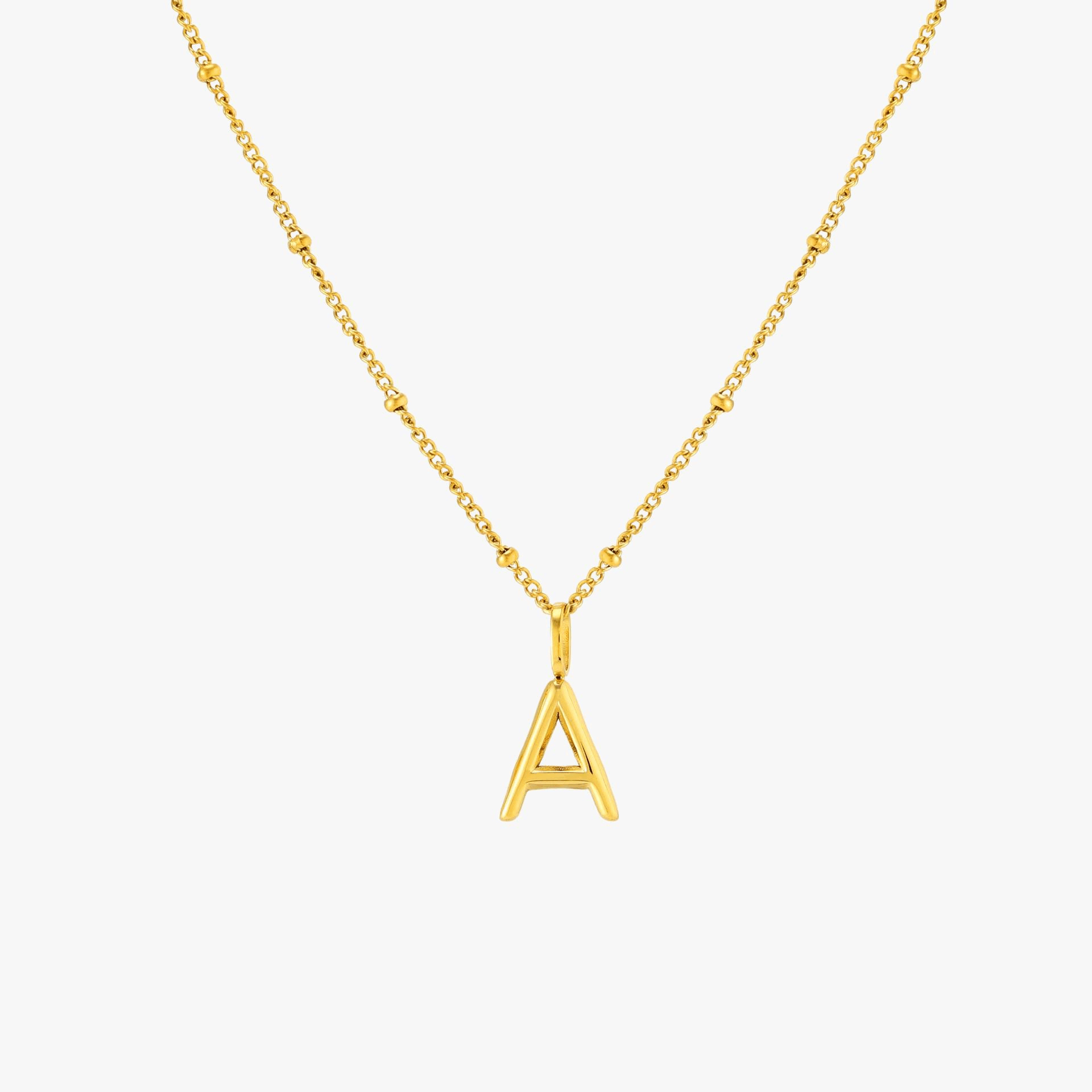 Athena Initial & Birthstone Charm Necklace
