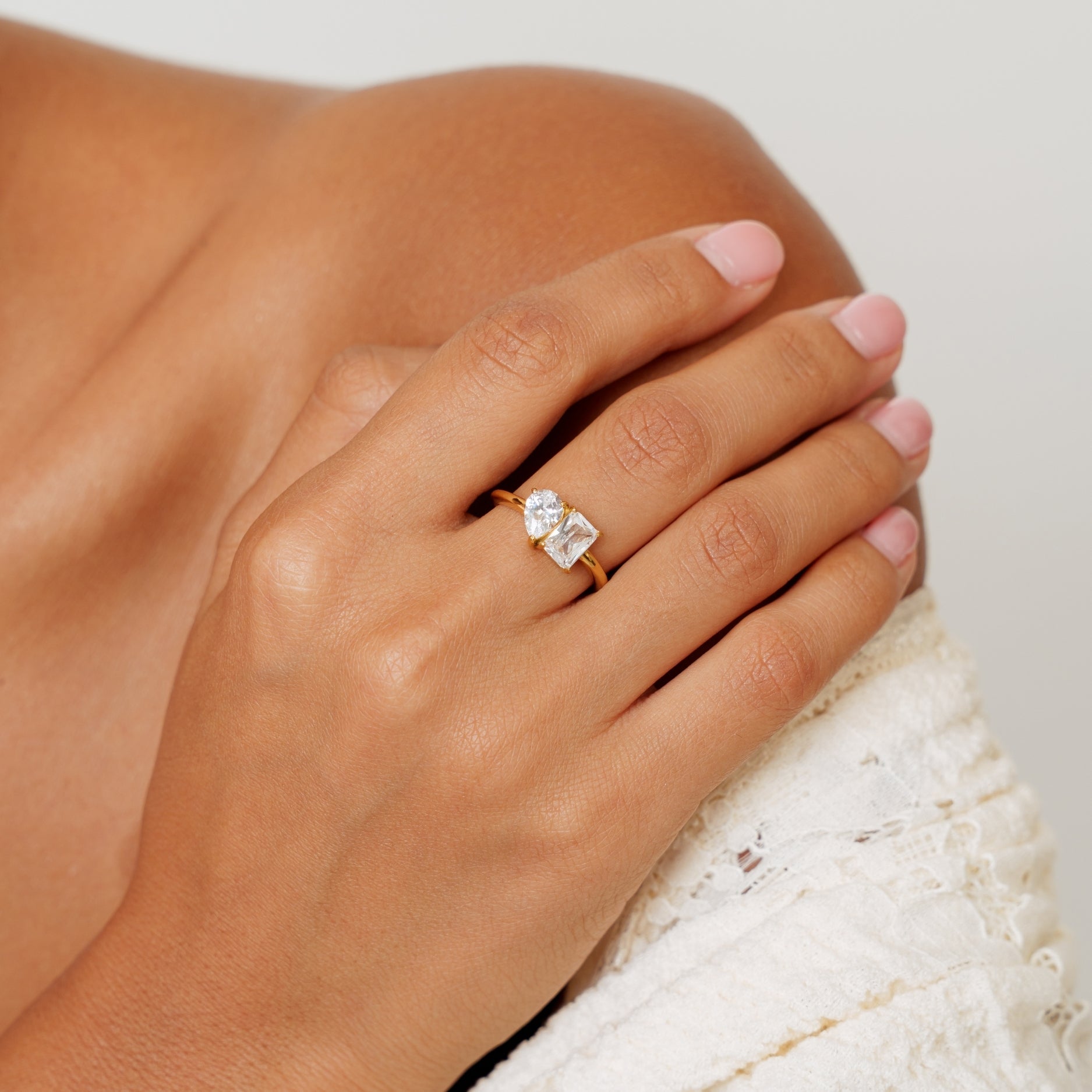 Athena Toi et Moi Birthstone Ring