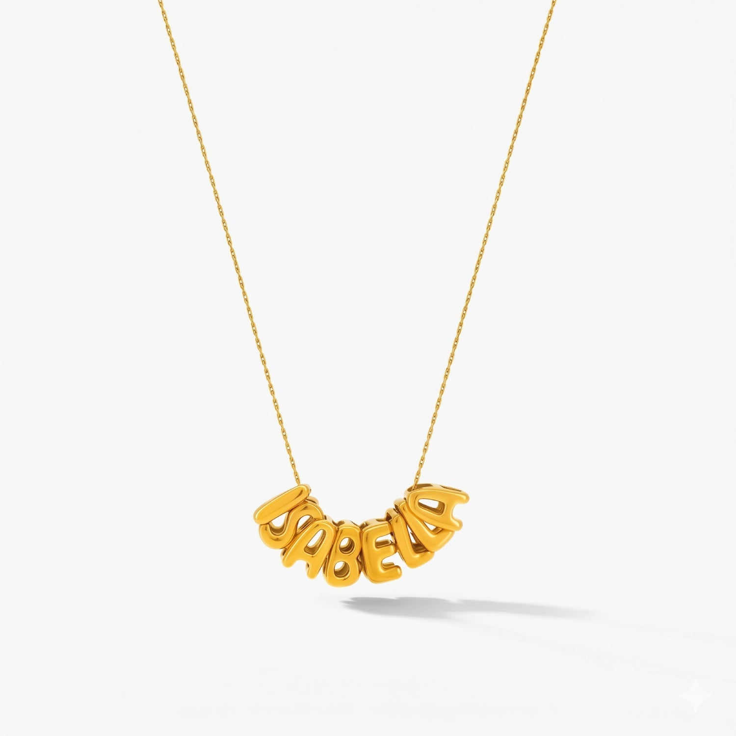 Athena Bubble Name Necklace
