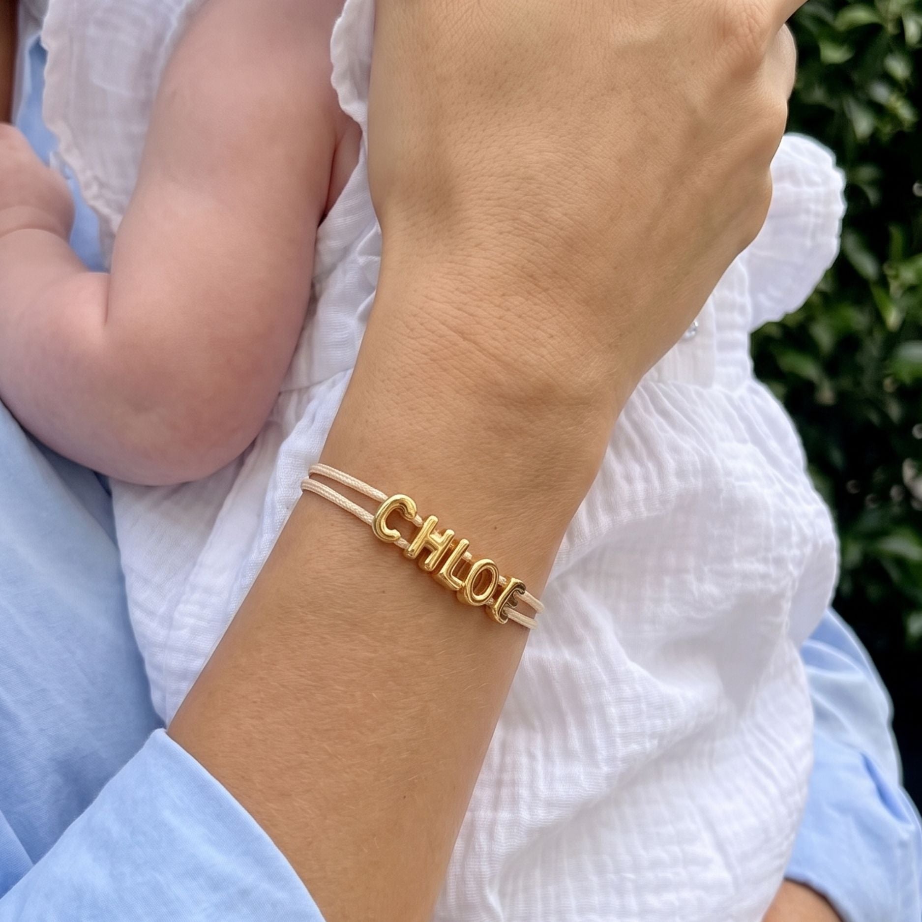 Athena Bubble Name Bracelet