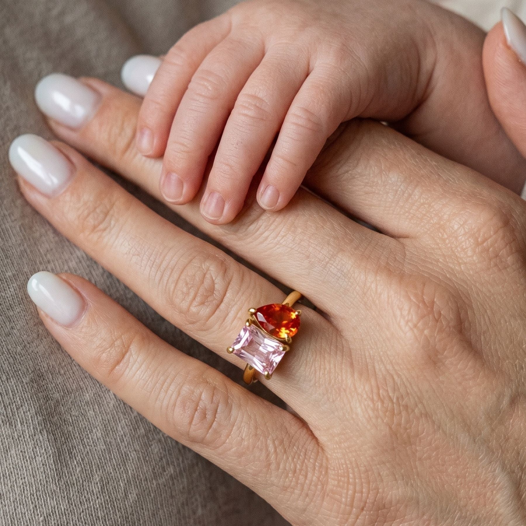 Athena Toi et Moi Birthstone Ring