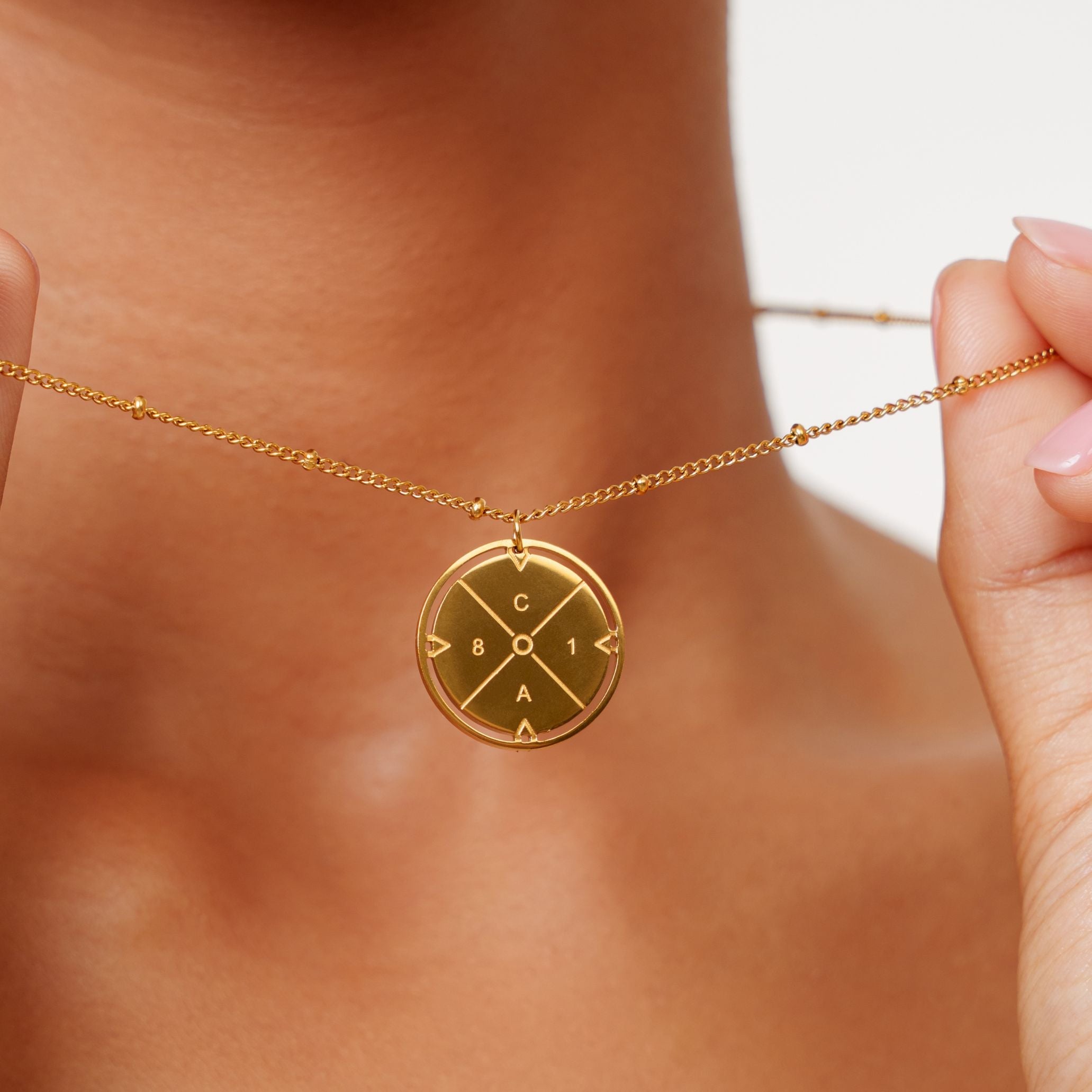 Athena Compass Necklace