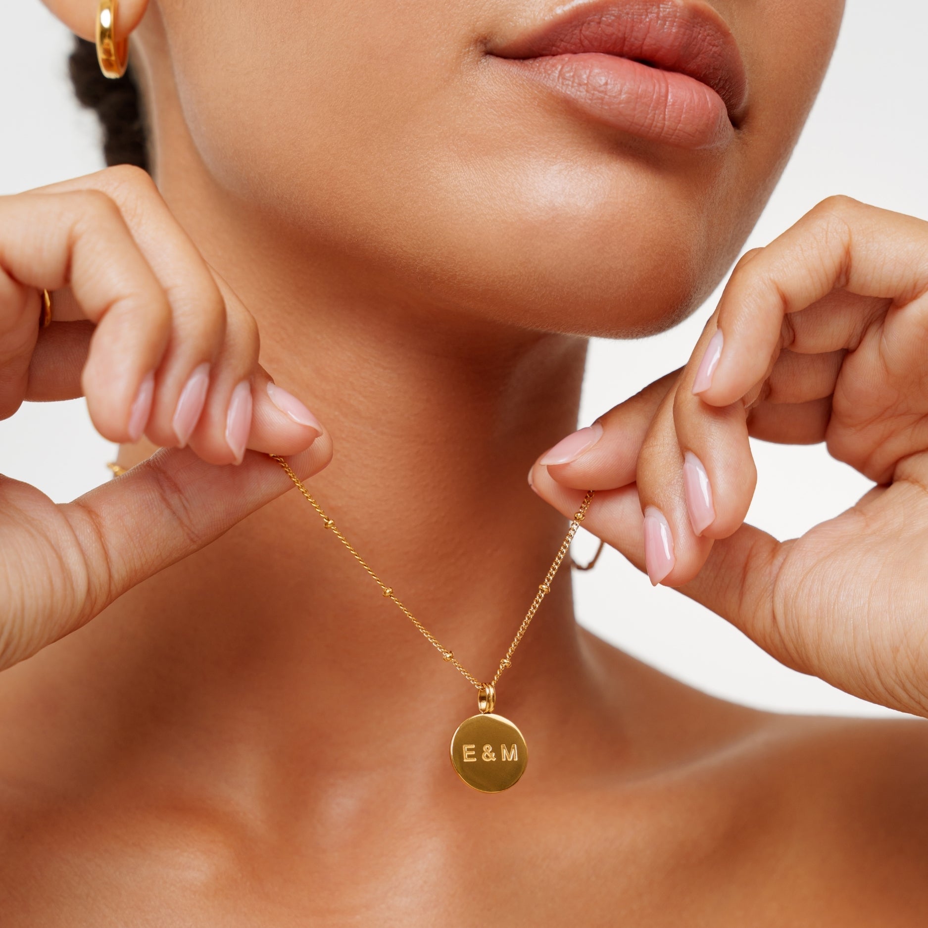 Athena Dainty Medallion Necklace