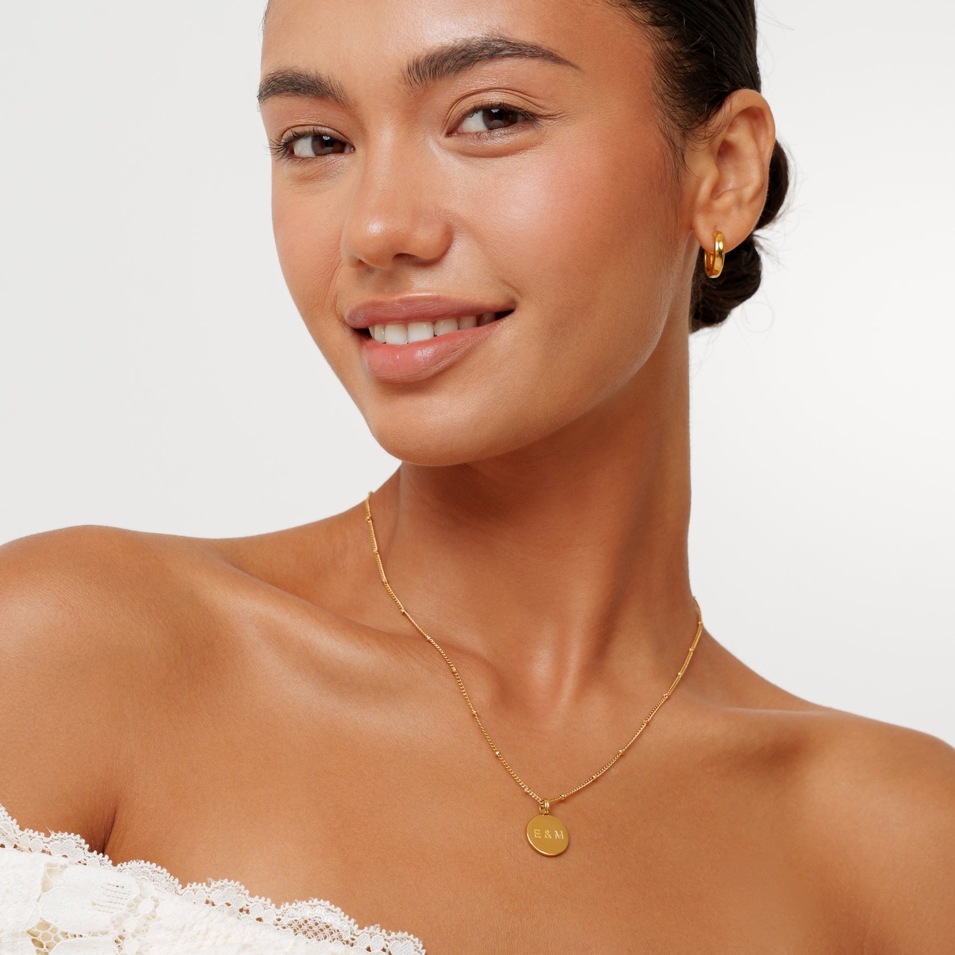 Athena Dainty Medallion Necklace