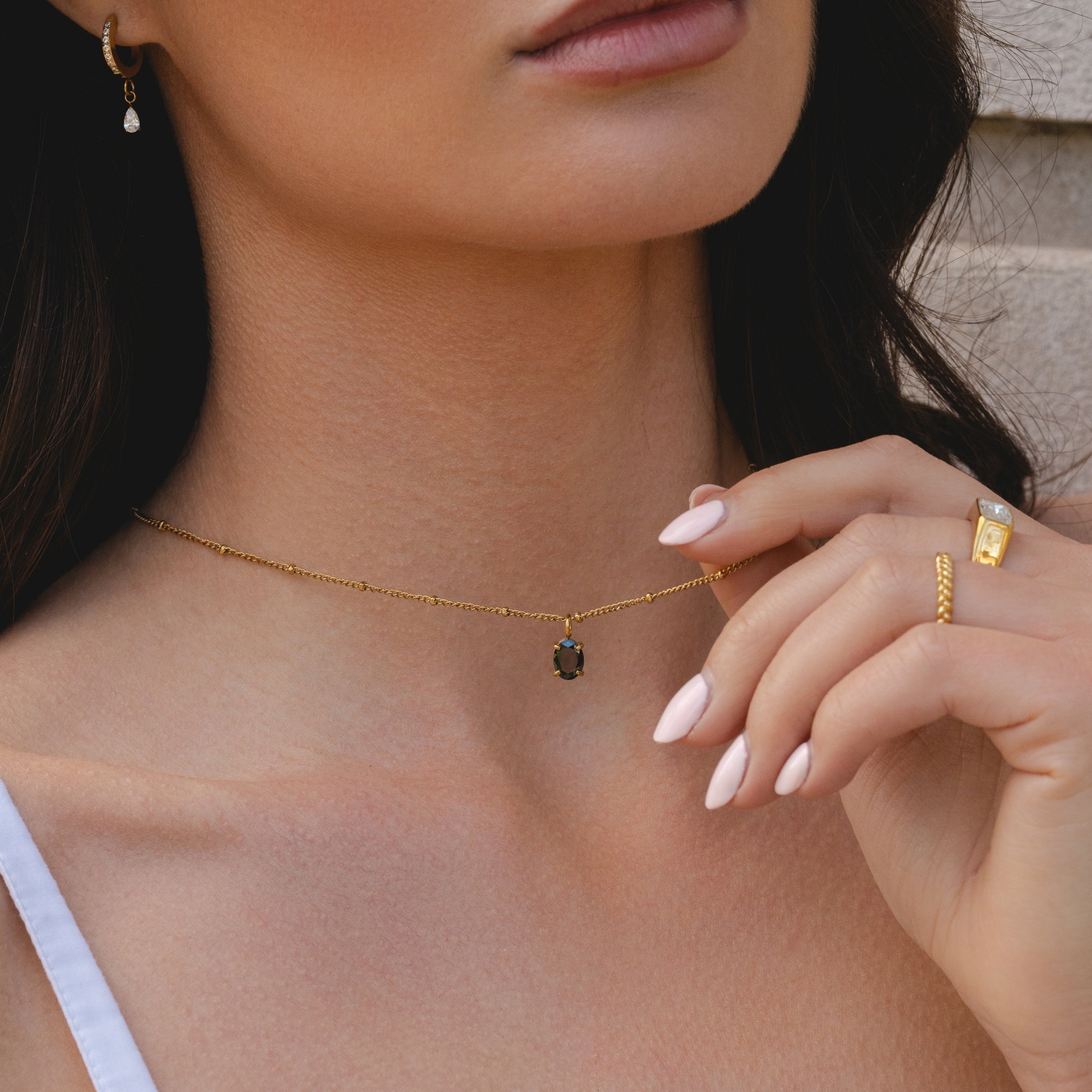 Athena Obsidian Necklace