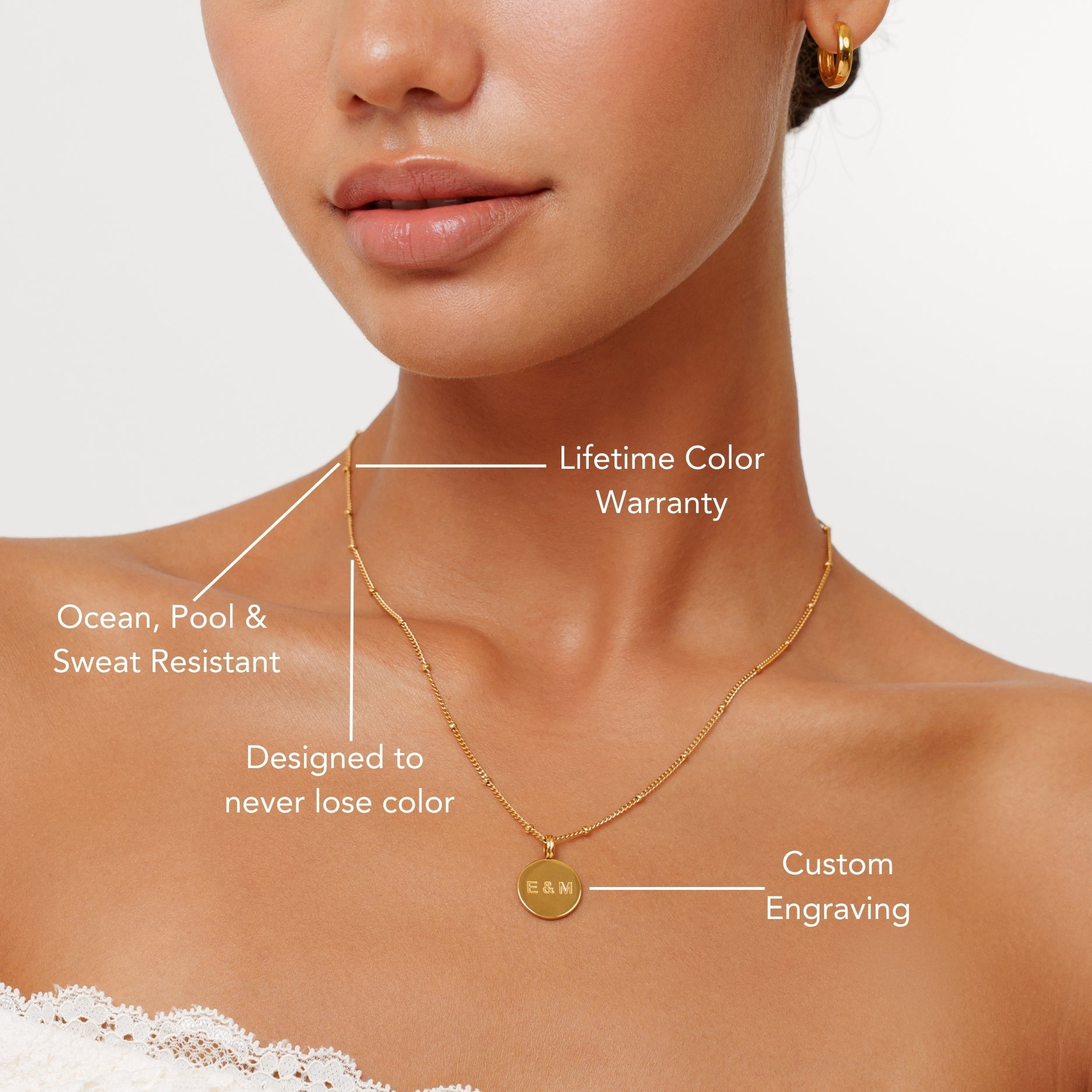 Athena Dainty Medallion Necklace