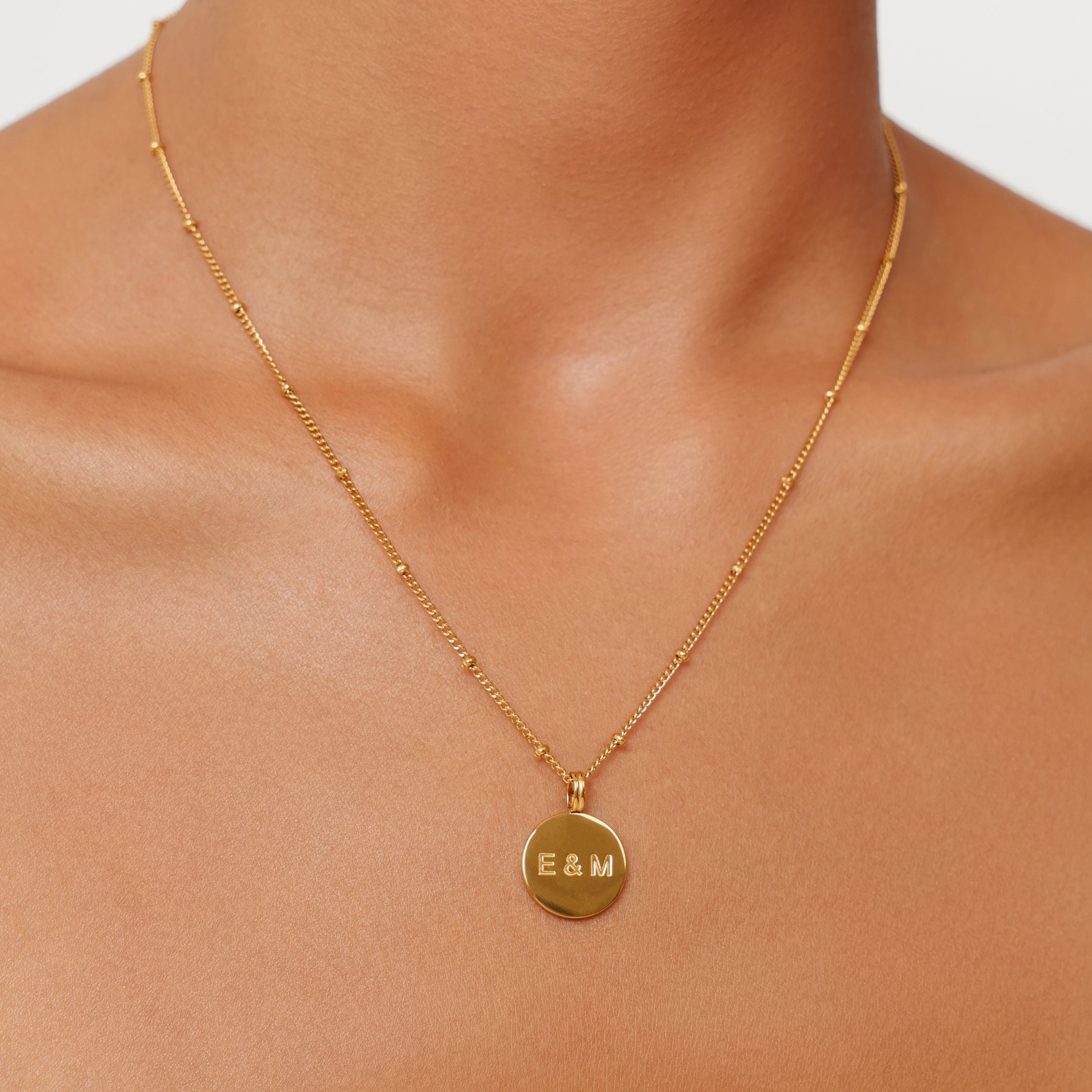 Athena Dainty Medallion Necklace