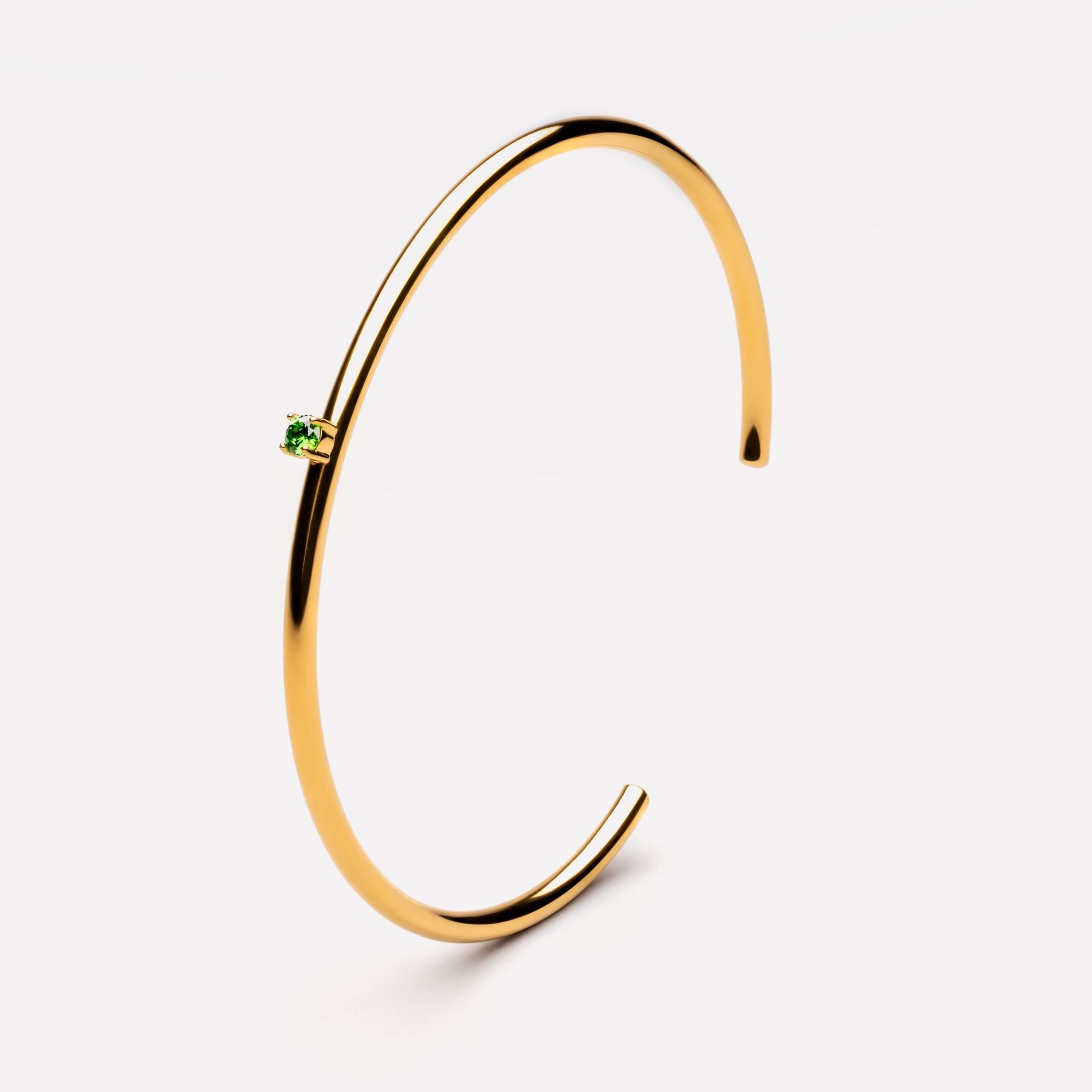 Athena Thin Emerald Cuff