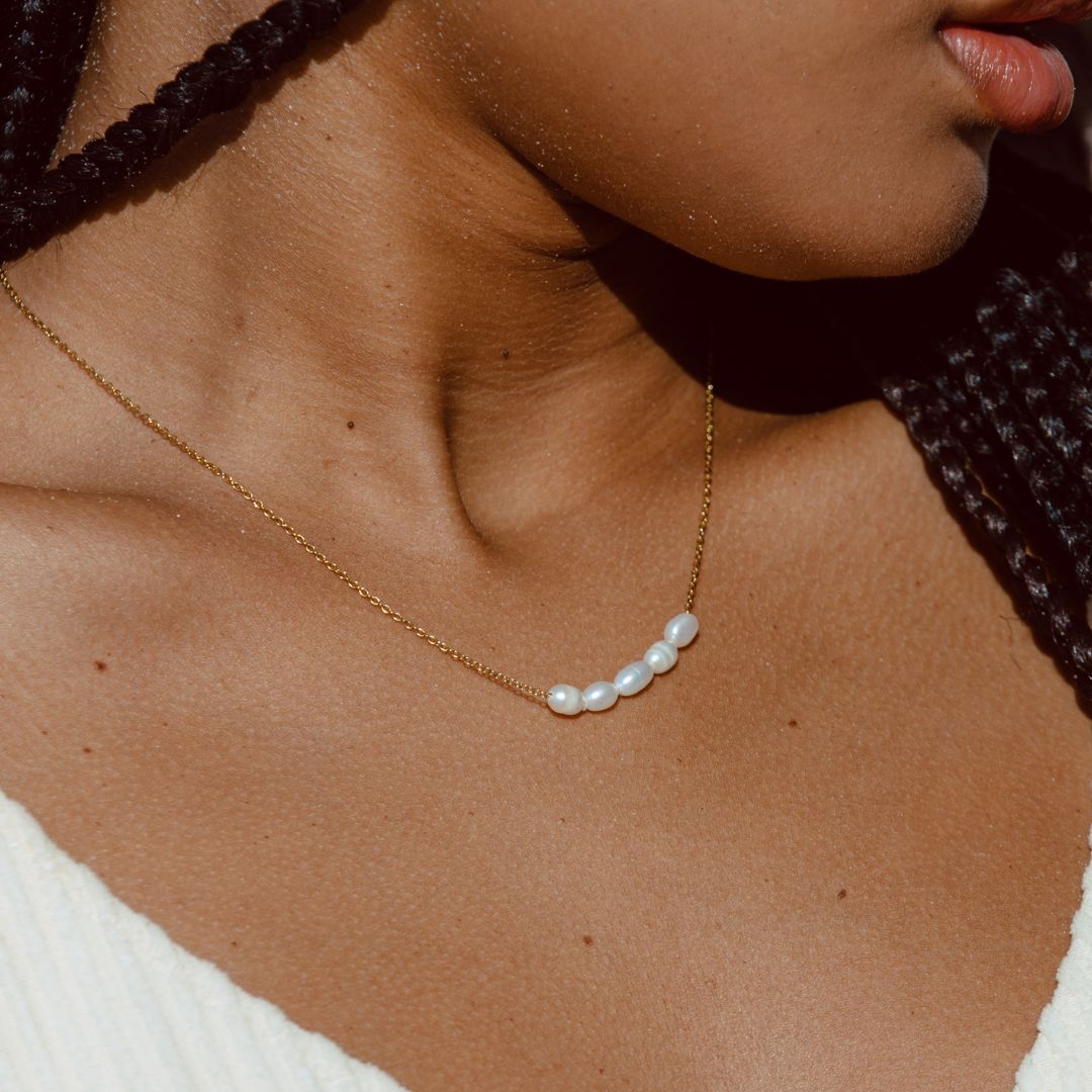 Athena Dainty Freshwater Pearl Necklace