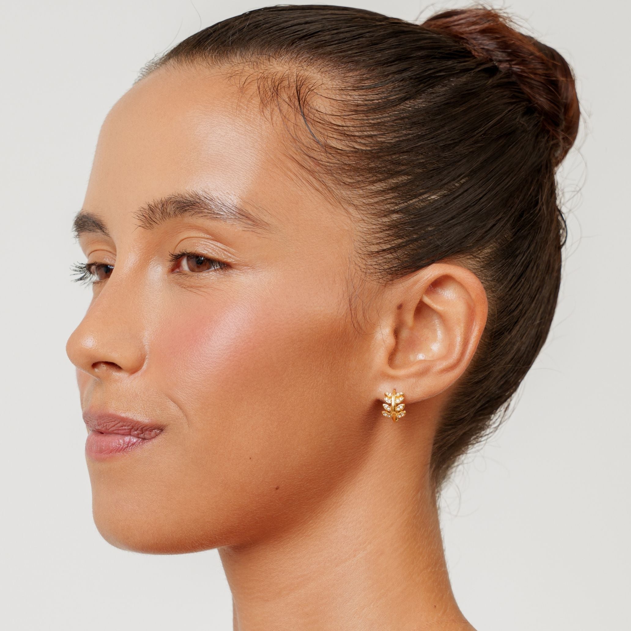Athena Laurel Hoops Earrings