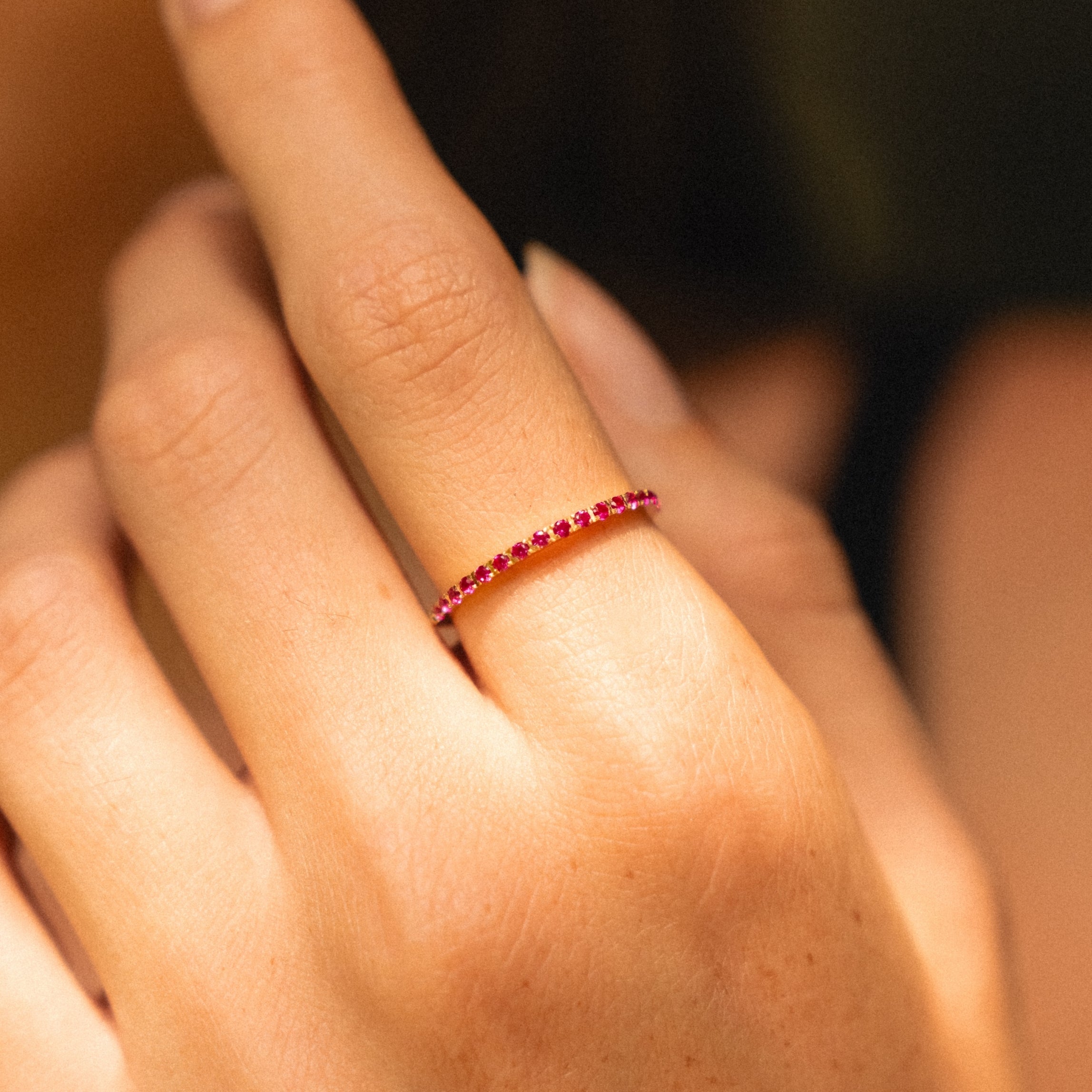 Athena “Bordeaux” Thin Ring