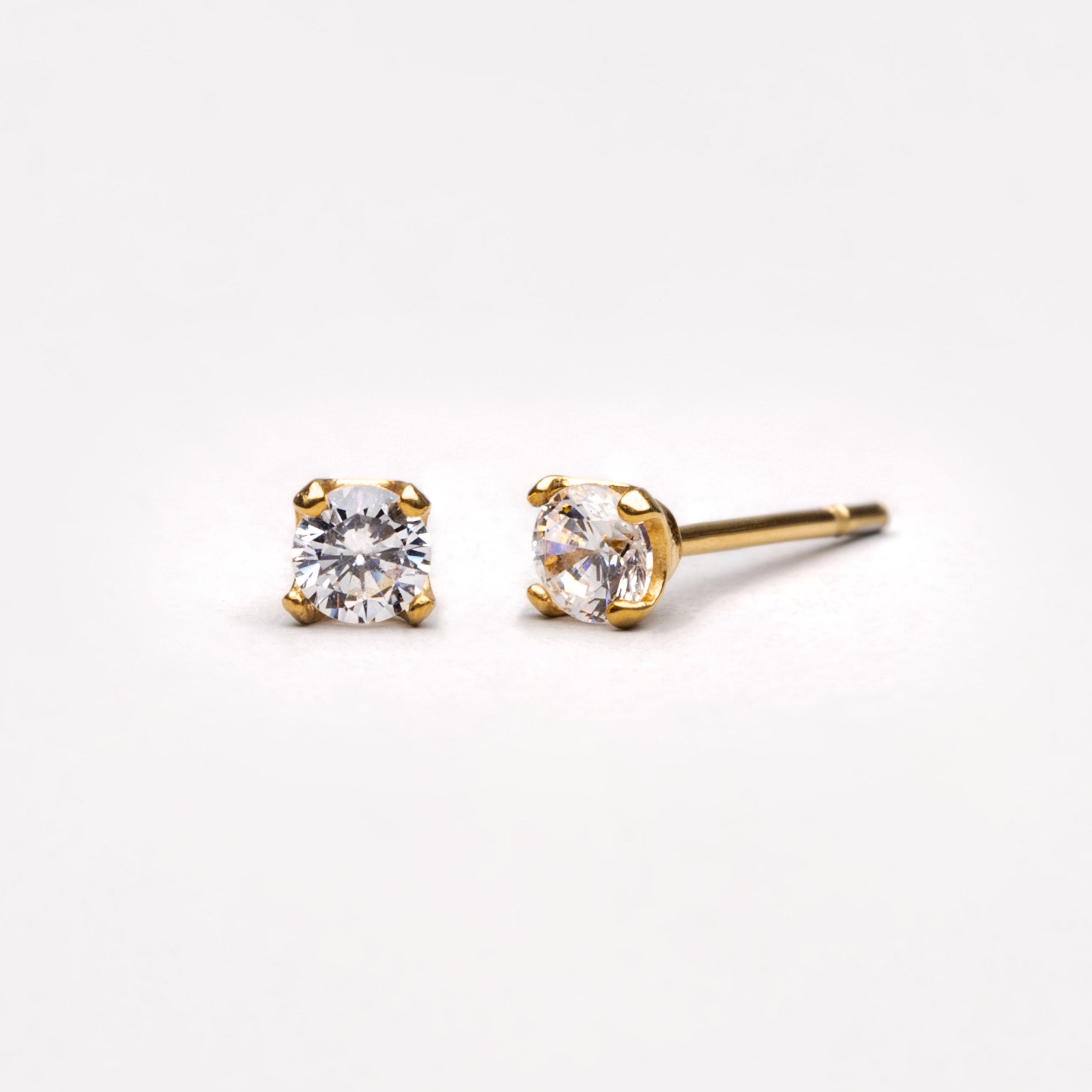 Athena Zircon Stud Earrings