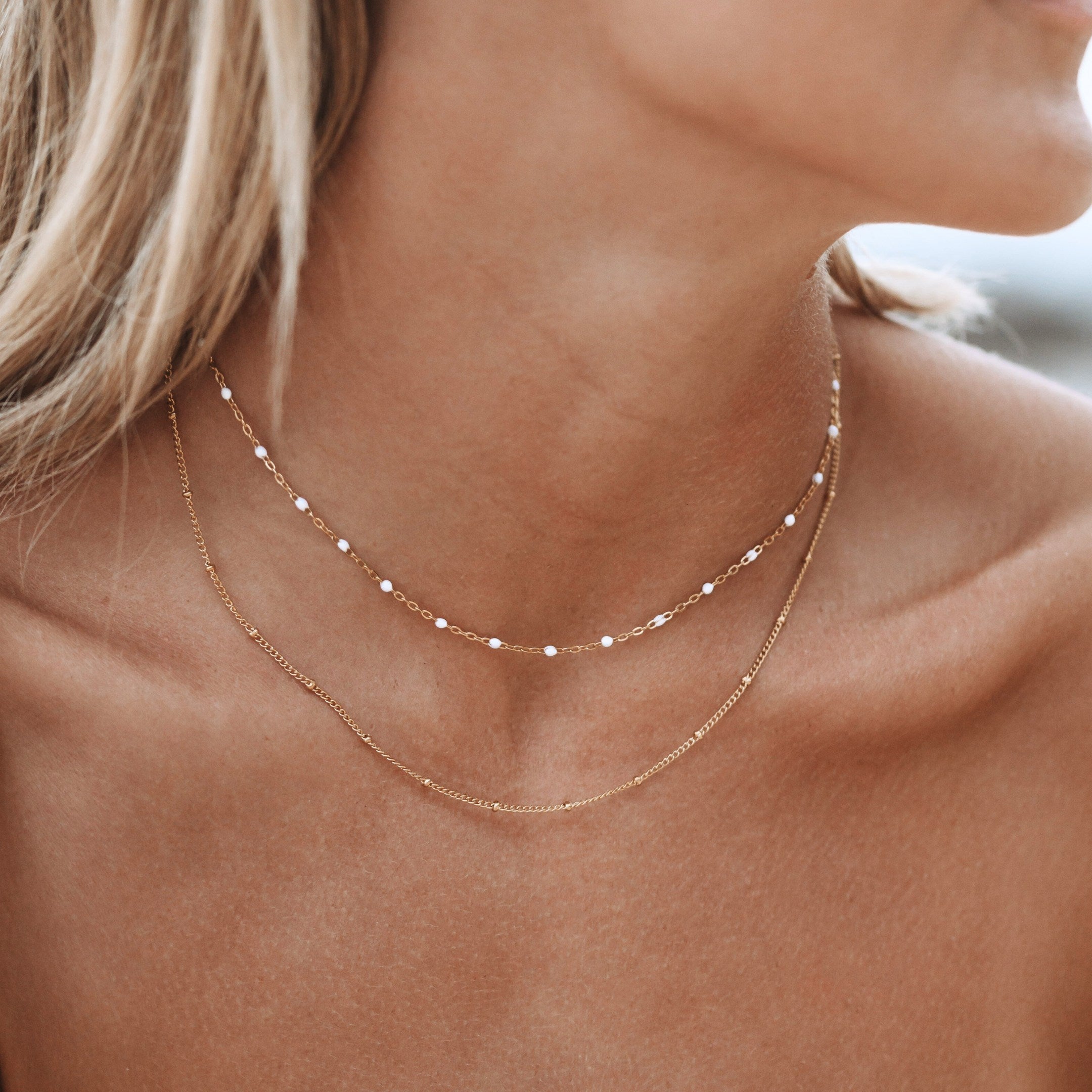 Athena Double Beaded Choker