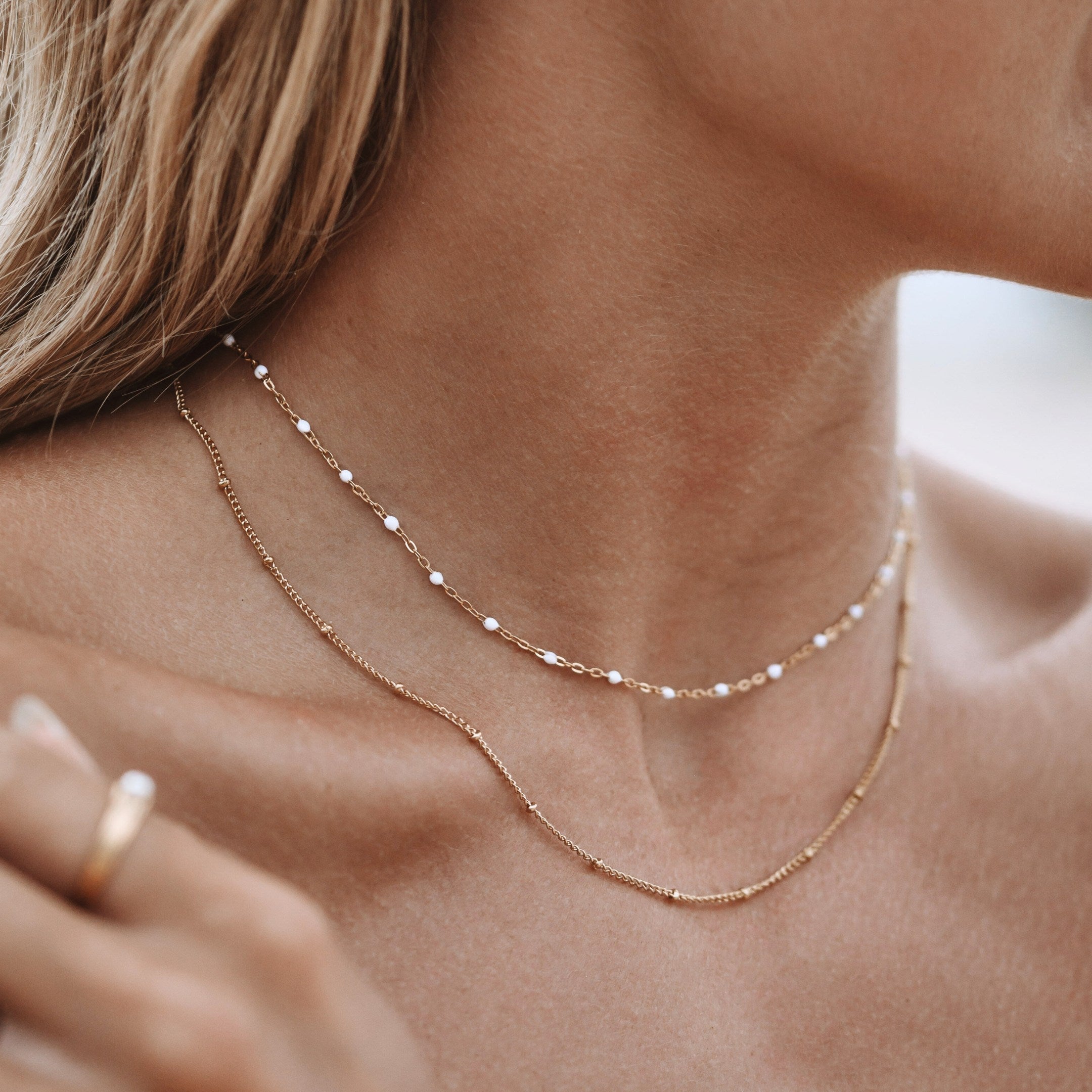 Athena Double Beaded Choker