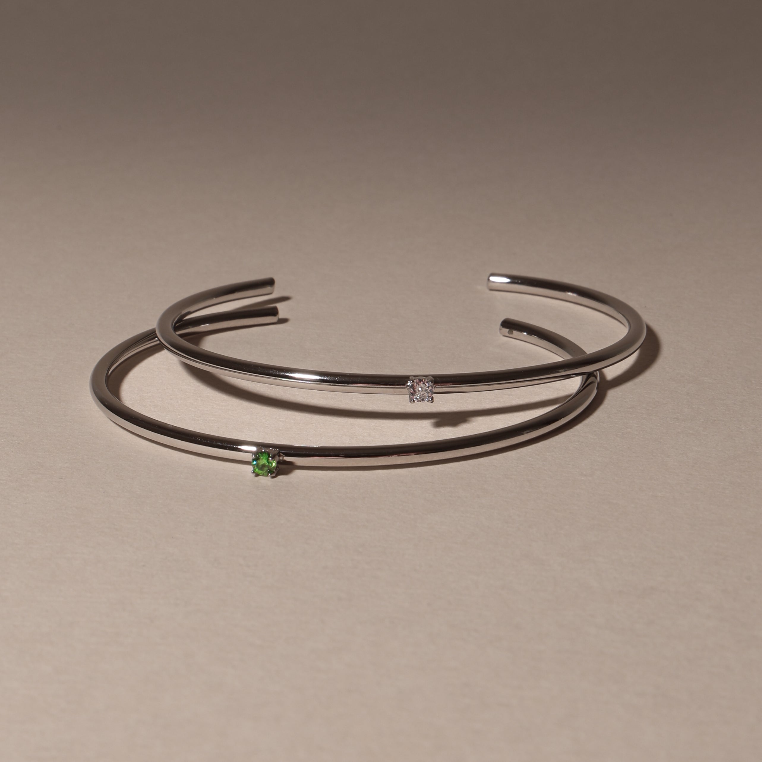 Athena Thin Emerald Cuff