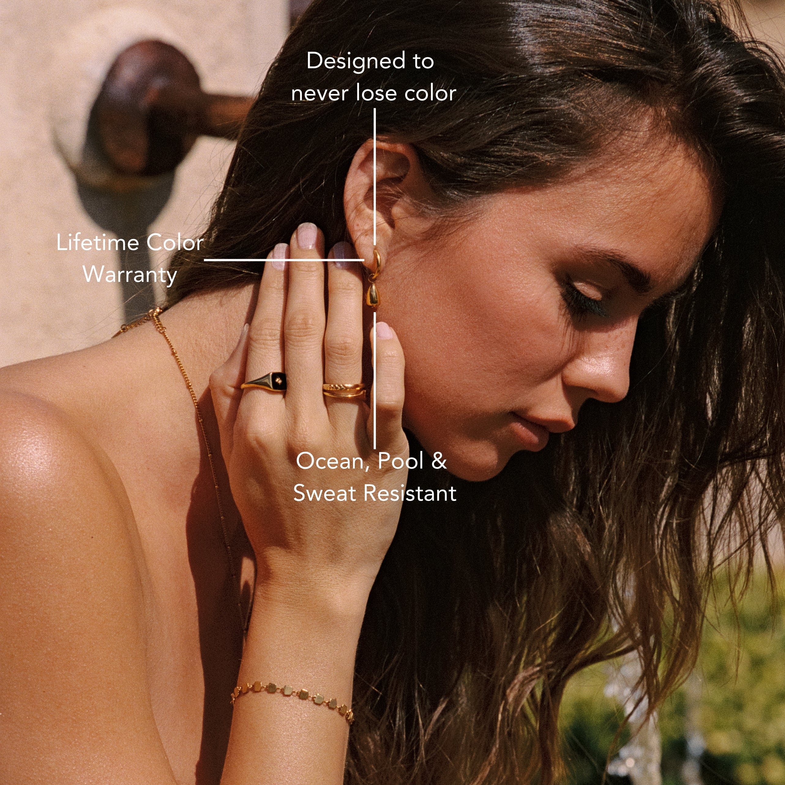 Athena Drop Hoops
