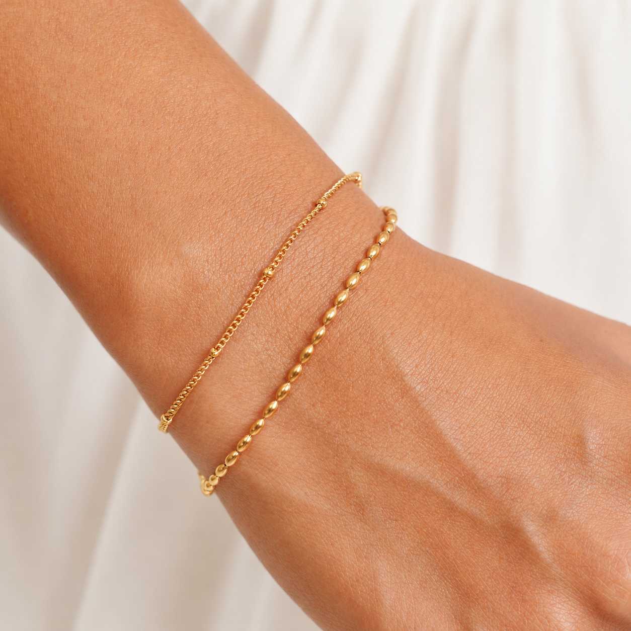 Athena Layered Pebble Bracelet