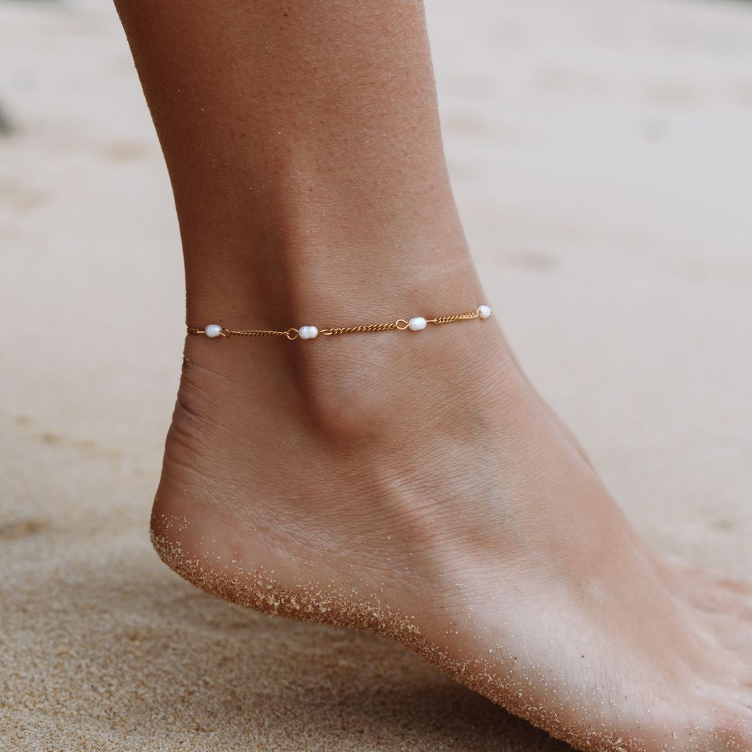 Athena Freshwater Pearls Anklet