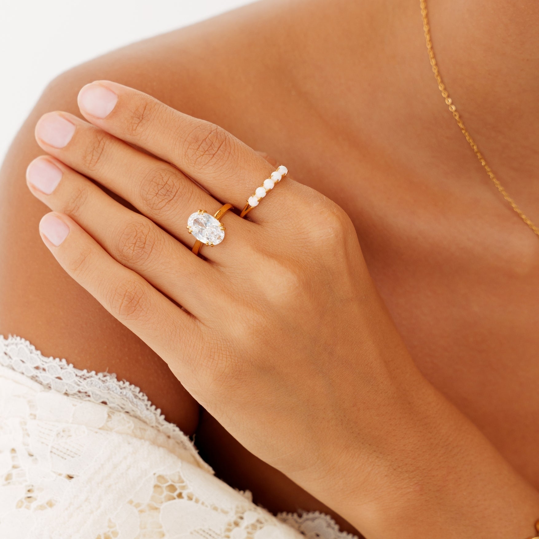 Athena Oval Solitaire Ring