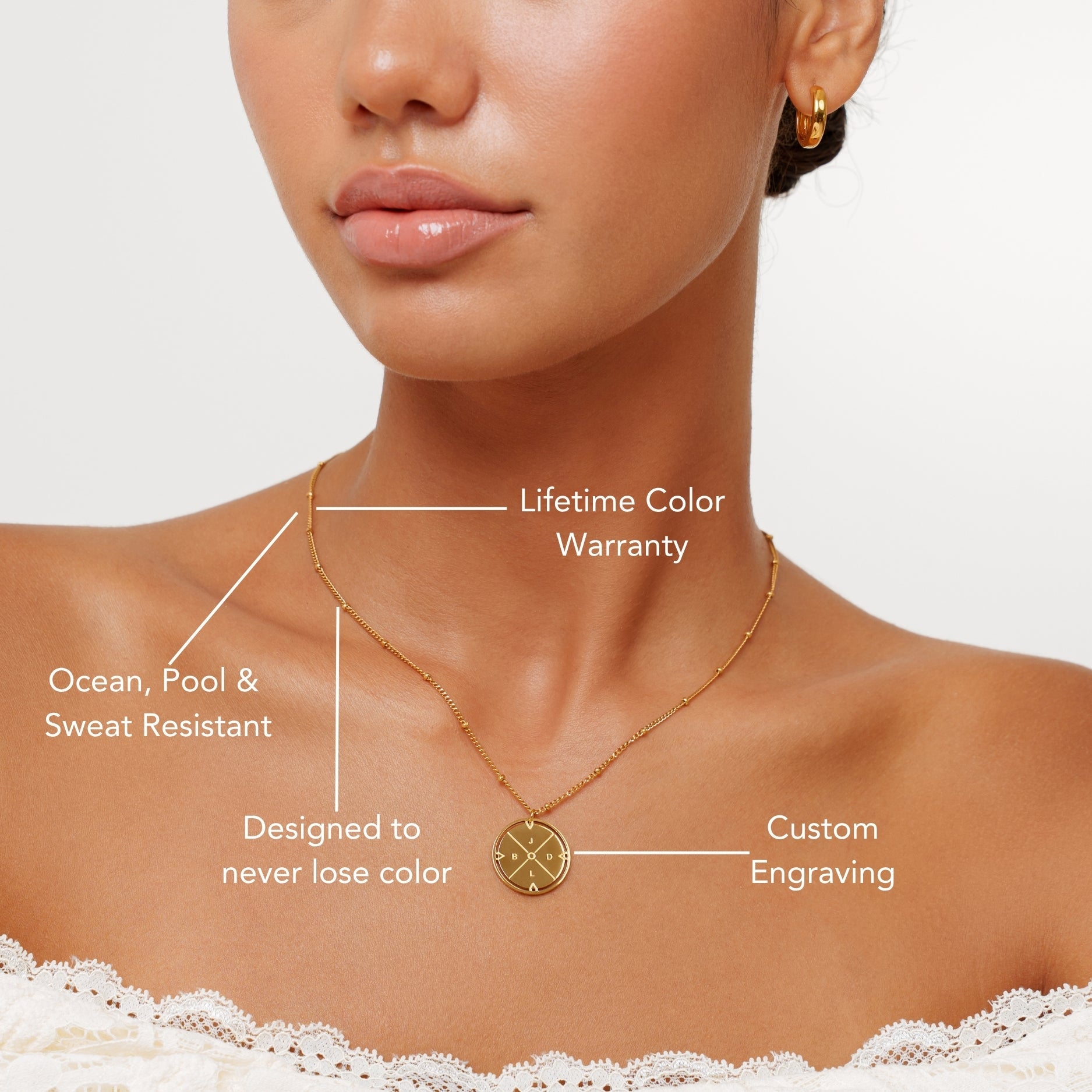 Athena Compass Necklace