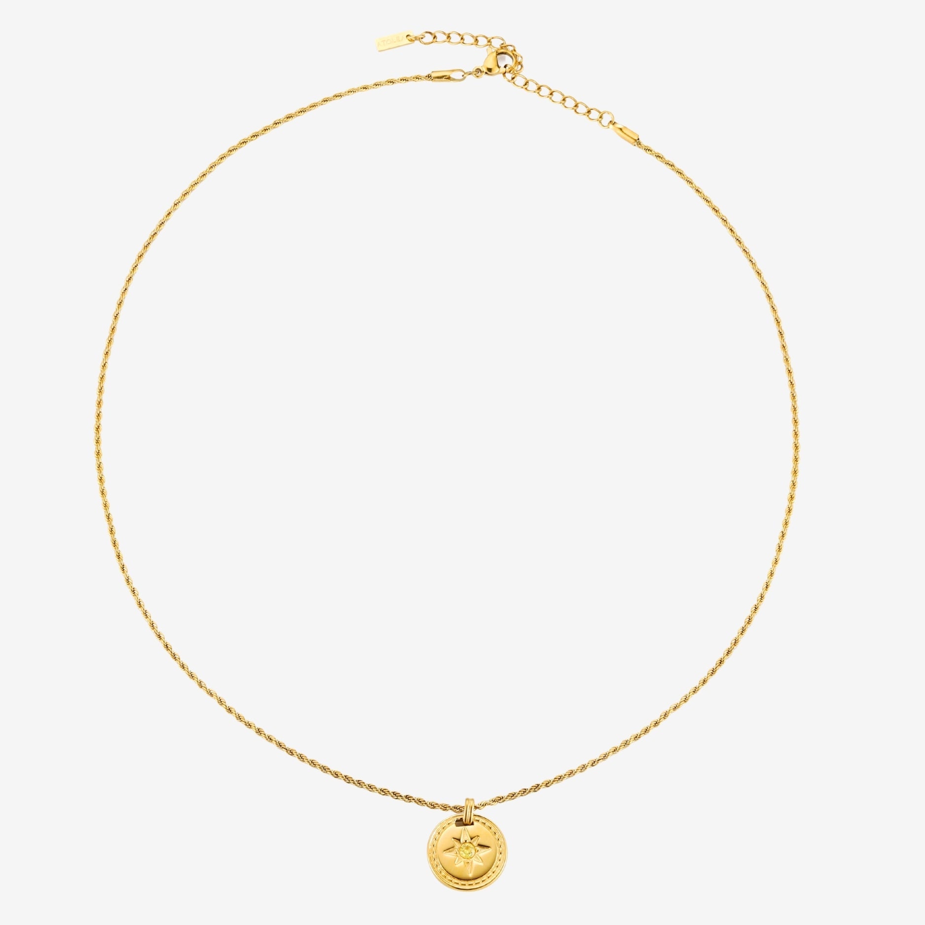 Athena Golden Compass Necklace