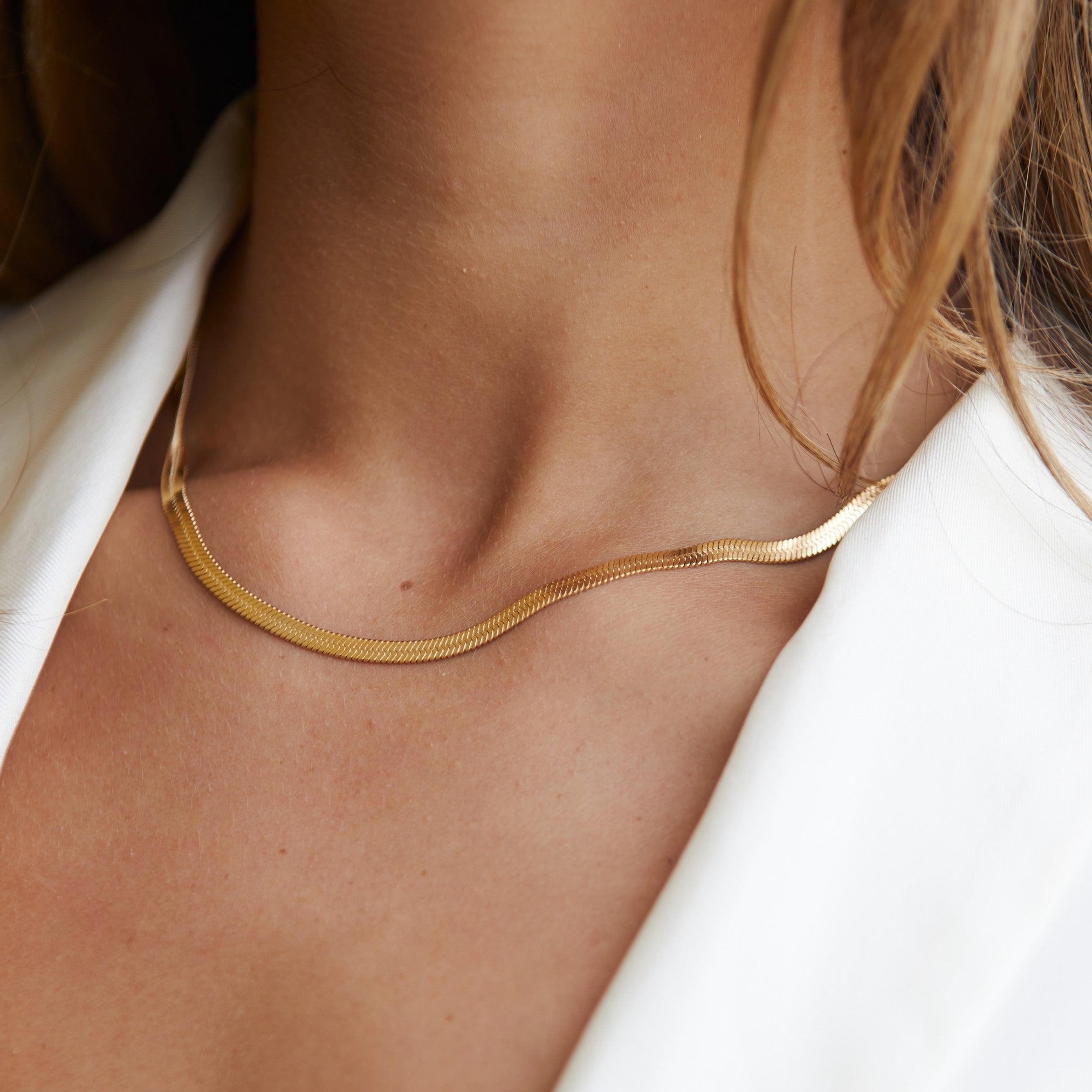 Athena "Kauai" Herringbone Choker