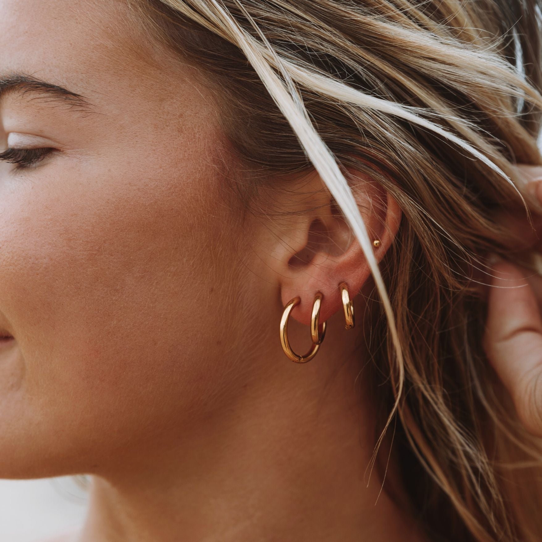 Athena Triple Hoop Earrings Bundle