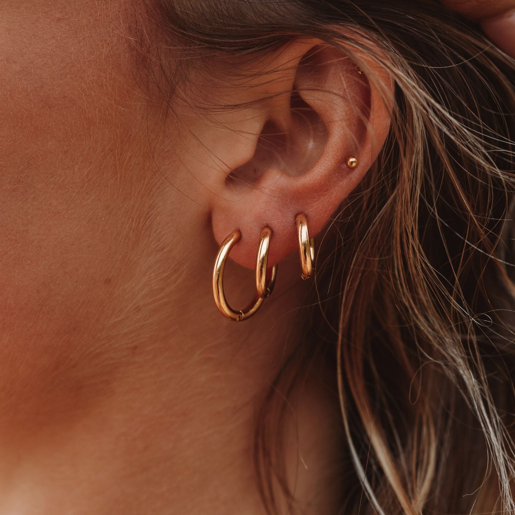 Athena Triple Hoop Earrings Bundle