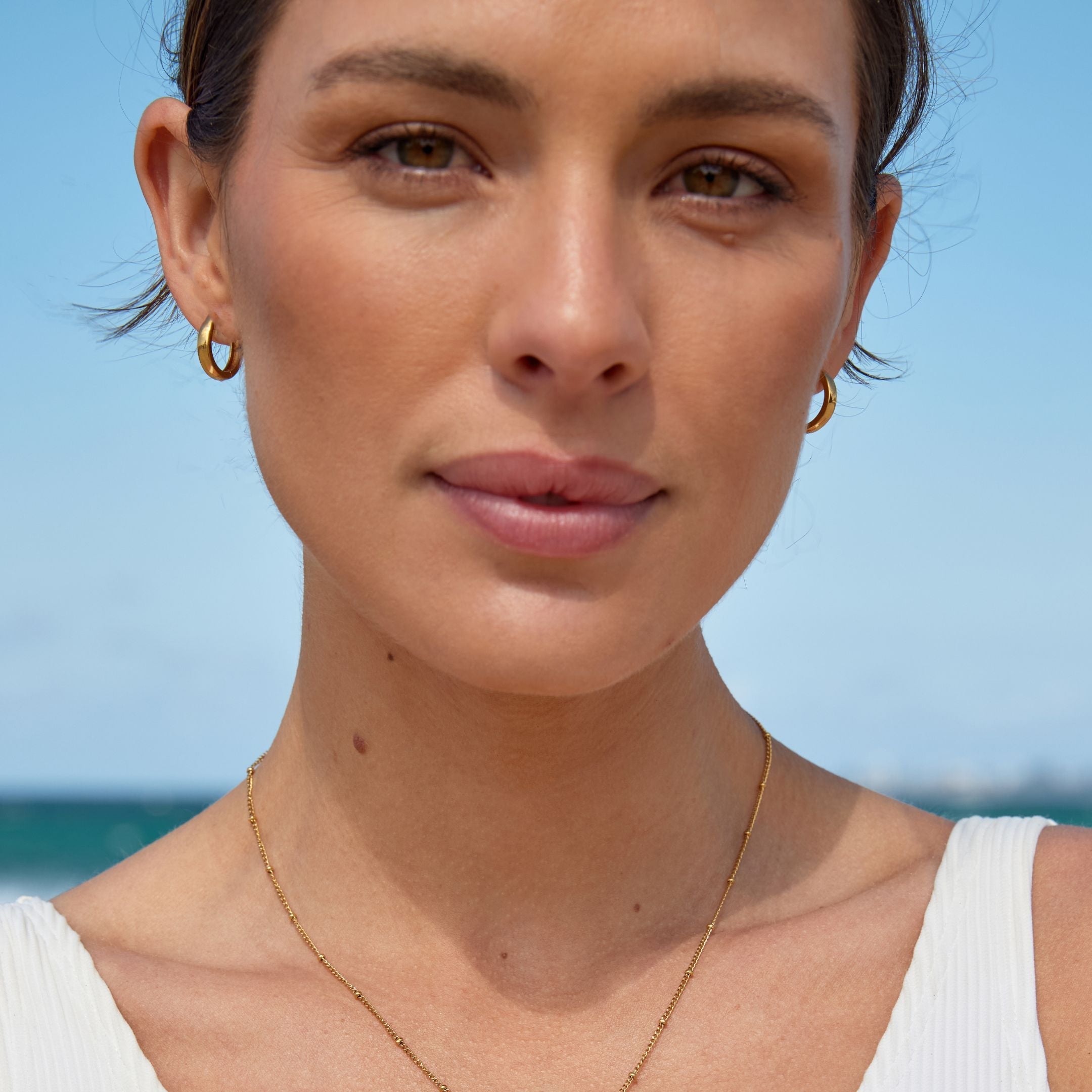 Athena Bold Huggie Hoops
