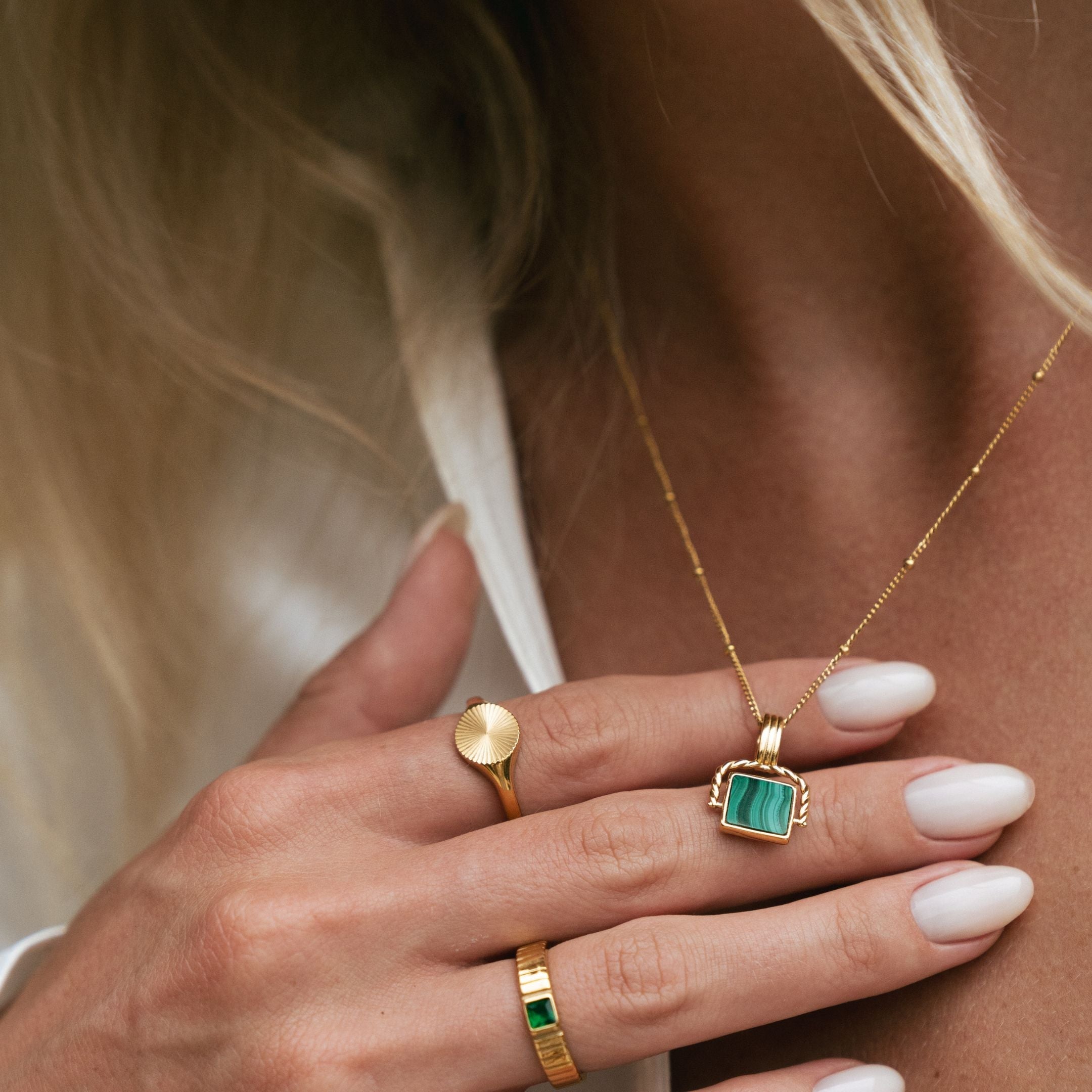 Athena Malachite Pendant