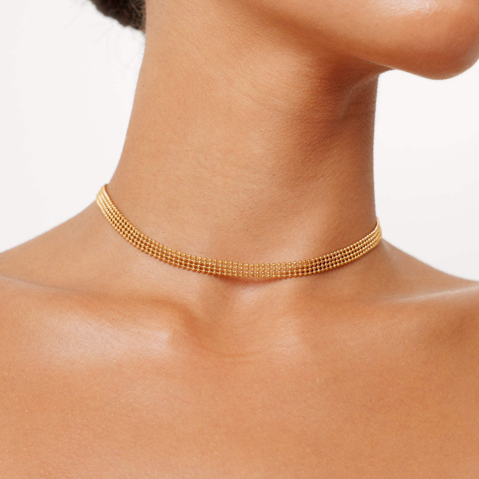 Athena Golden Mesh Choker