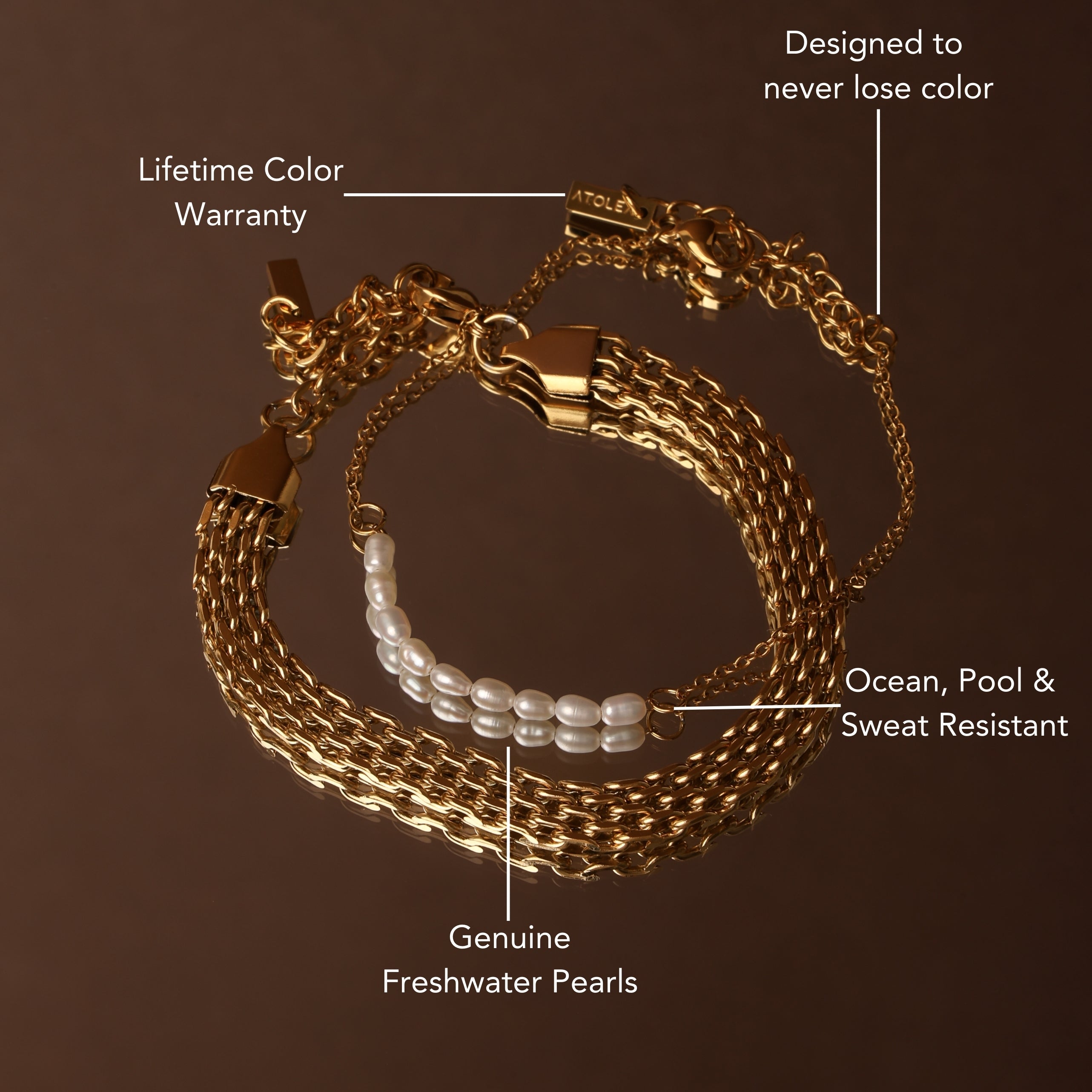 Athena Mini Freshwater Pearl Bracelet
