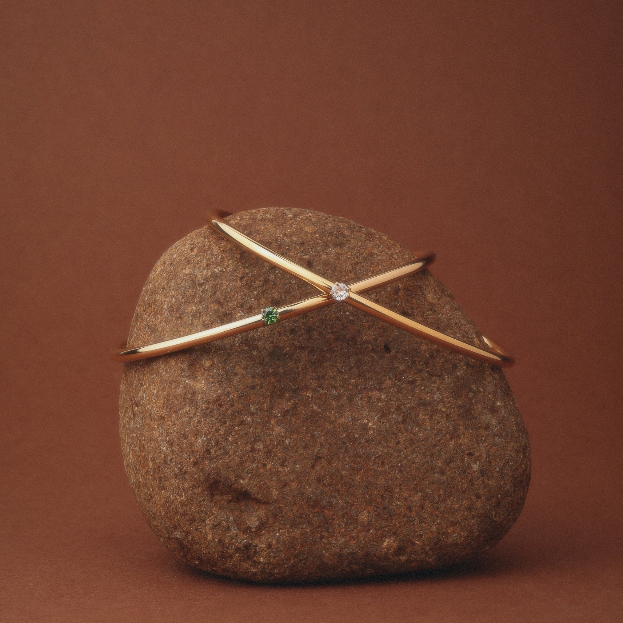 Athena Thin Emerald Cuff