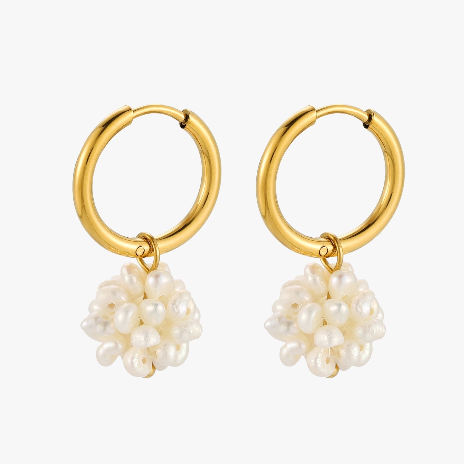 Athena Tiny Pearls Hoops