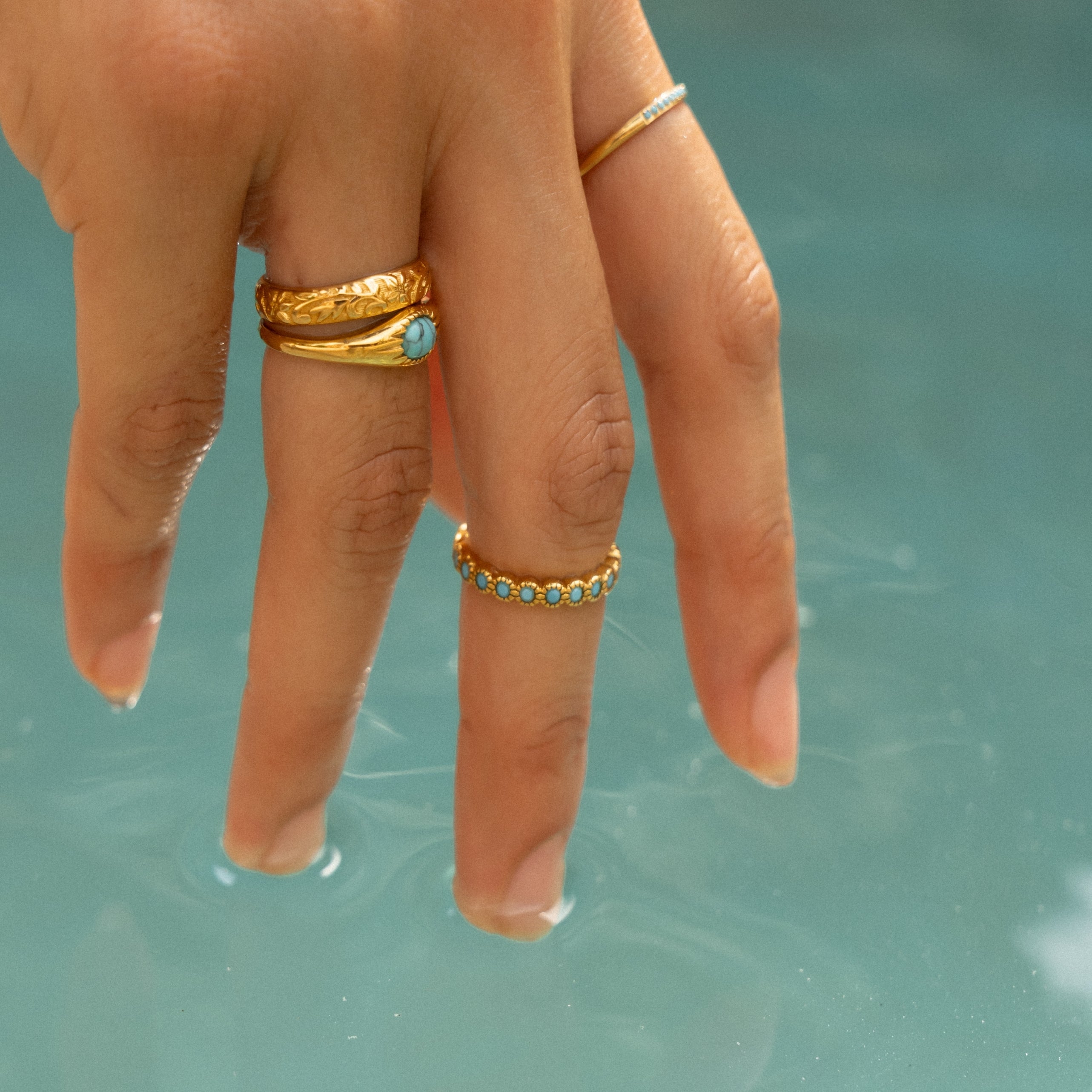 Athena Azure Ring