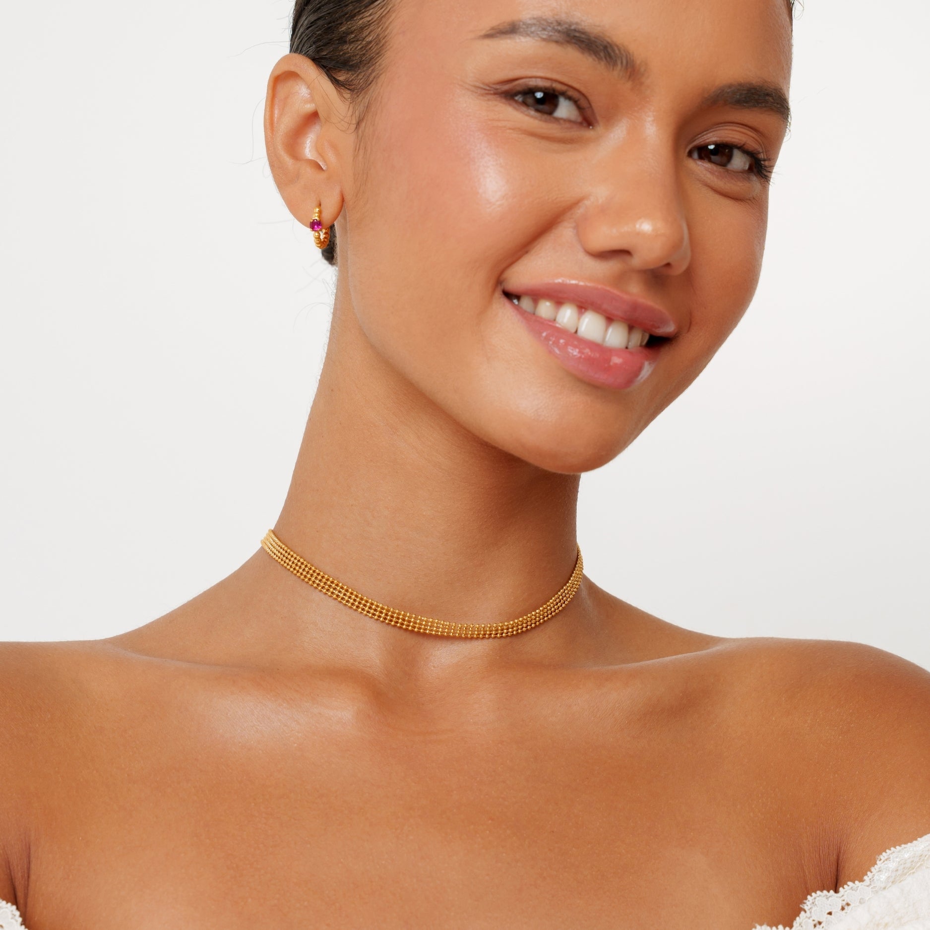 Athena Golden Mesh Choker